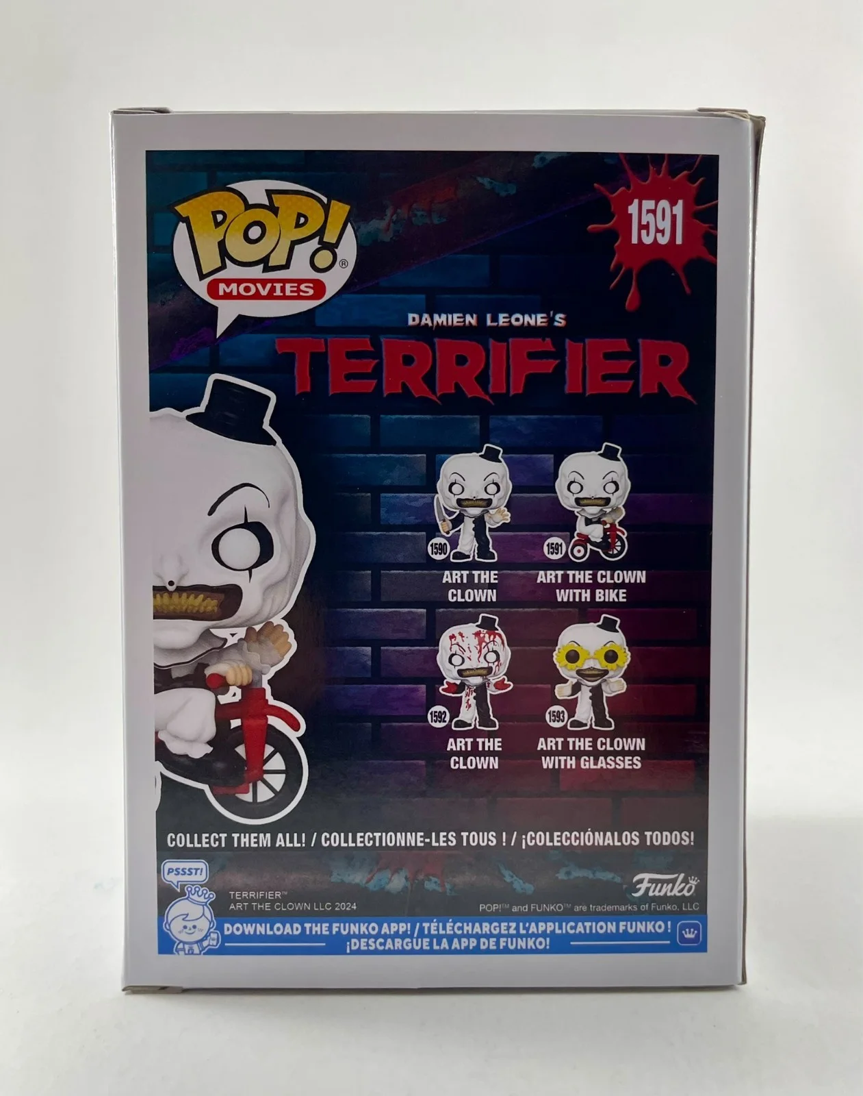 David Howard Thornton — David Howard Thornton Signed Terrifier Art The Clown Funko POP! 1591 JSA COA, изображение 4
