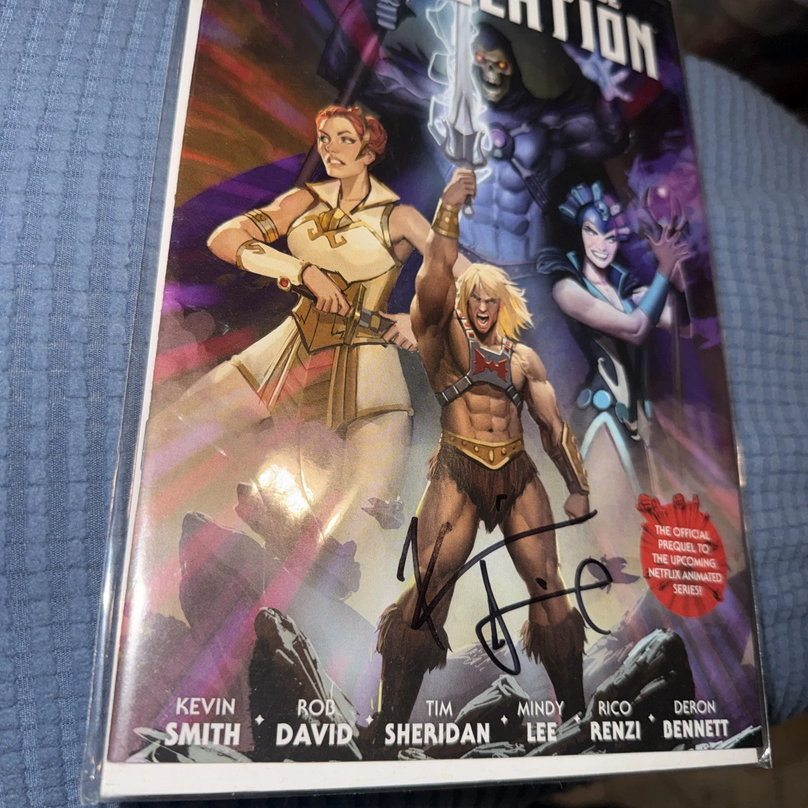 Kevin Smith Signed Auto Comic Book Masters Of The Universe Revelation No. 1, изображение 3