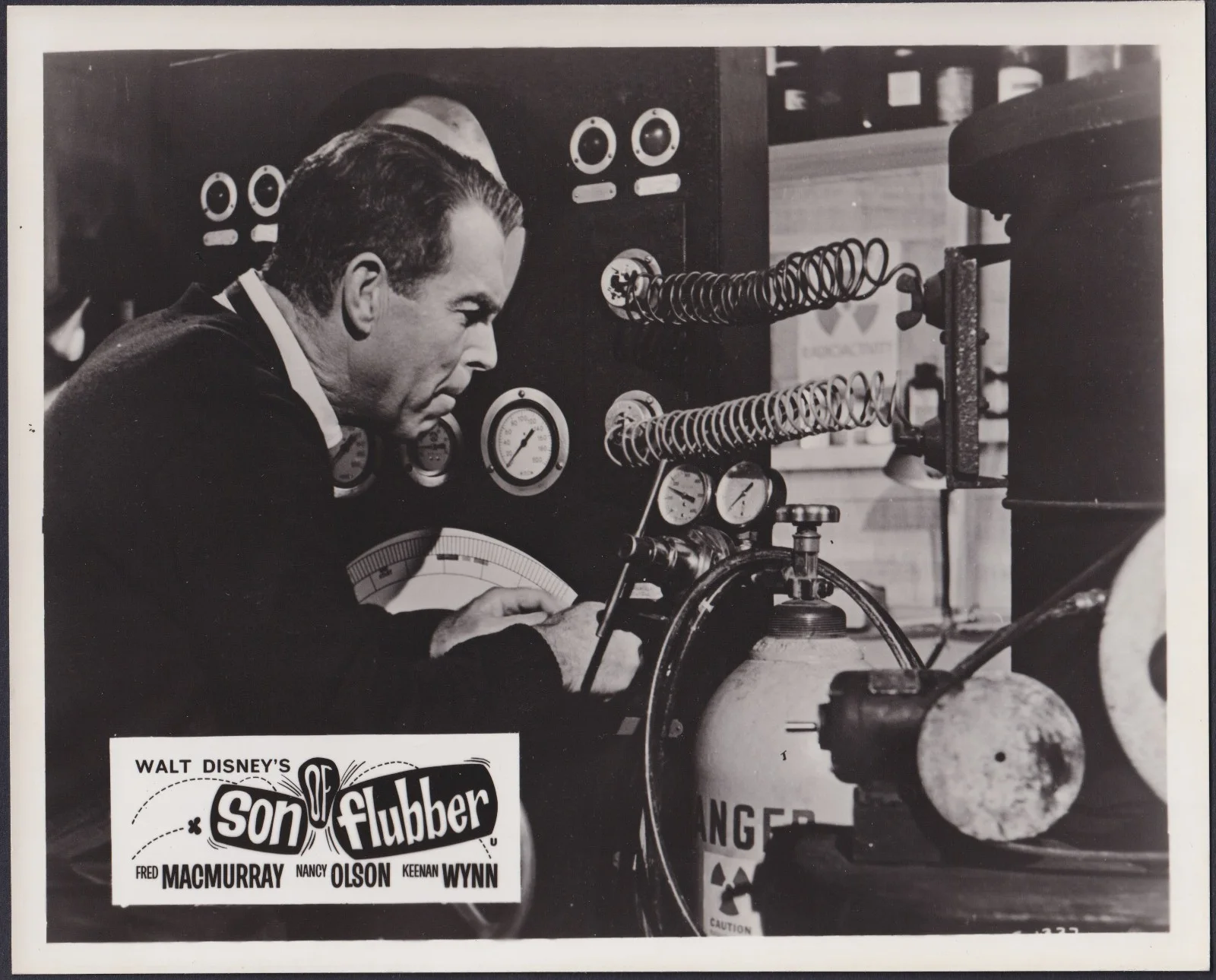 Son of Flubber 8x ORIGINAL UK FOH Lobby Cards + 2 Studio Stills Disney 1962, изображение 3