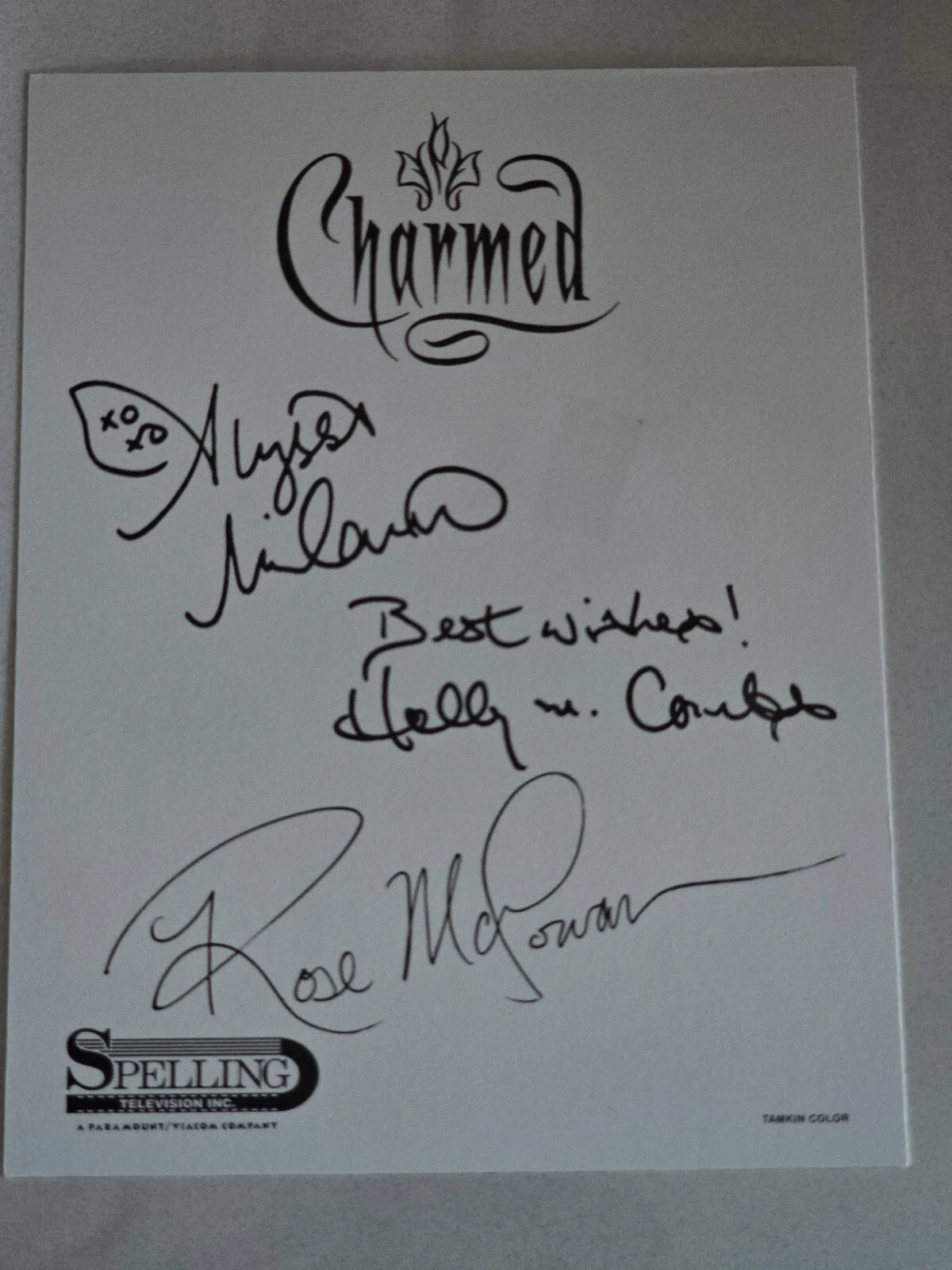 Charmed Cast Photo Autograph Signed on Official Studio Fan Letter!, image 2
