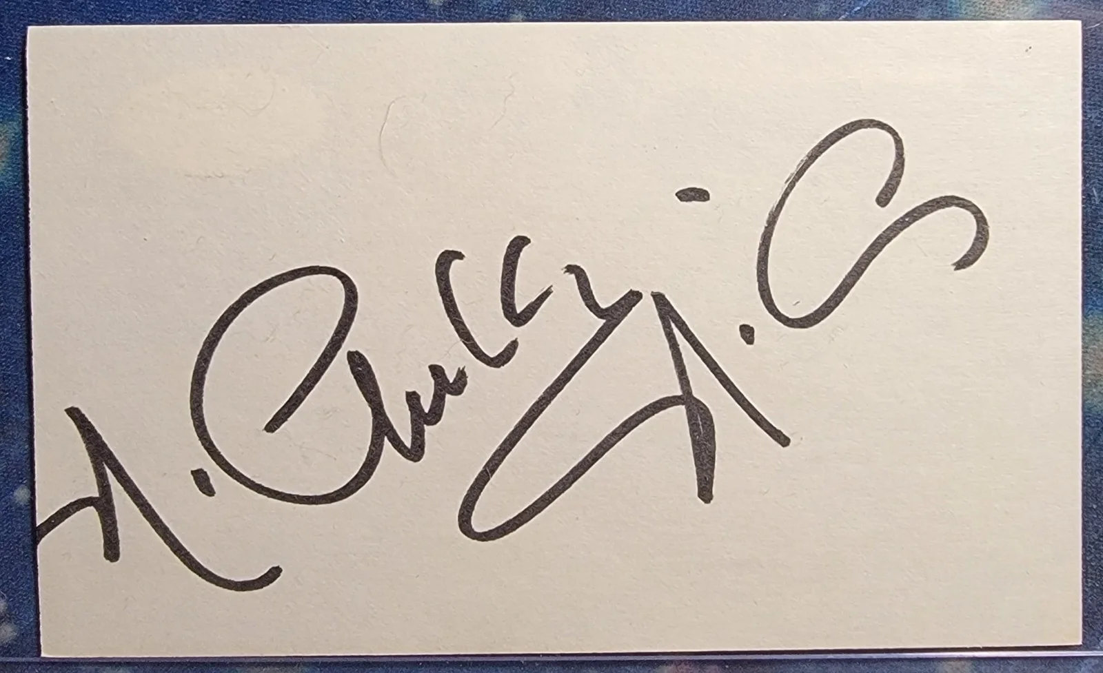 Nichelle Nichols — Nichelle Nichols Authentic Signed Index Card W/ ACOA Star Trek Uhura