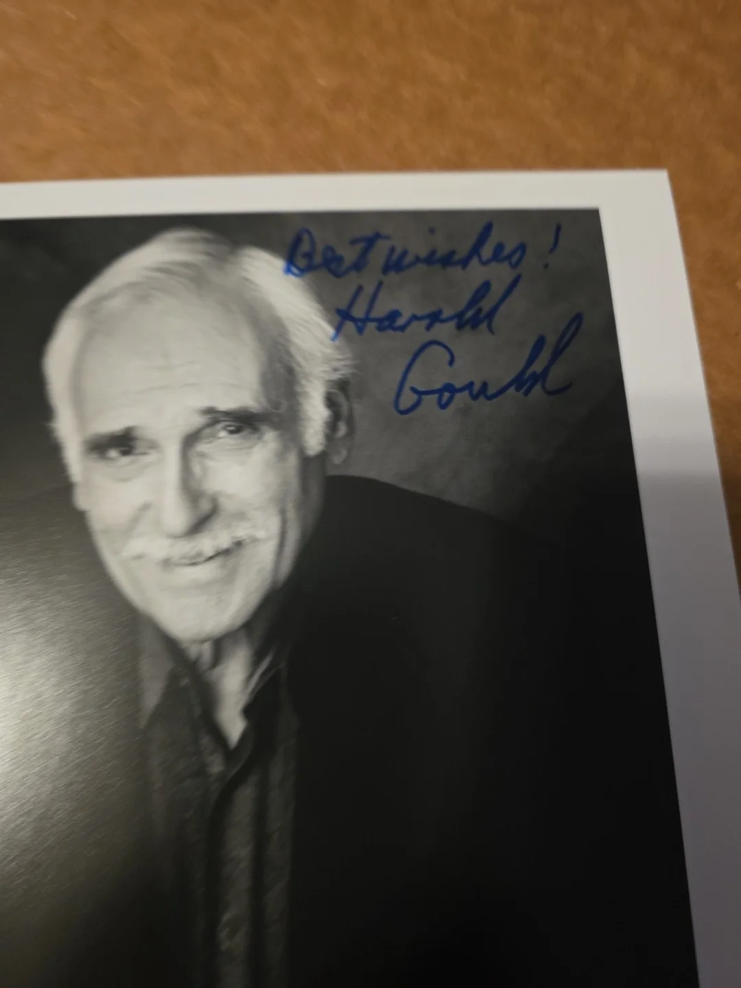 Harold Gould — HAND SIGNED by HAROLD GOULD 8x10" B&W Photo "Miles Webber" THE GOLDEN GIRLS, изображение 2