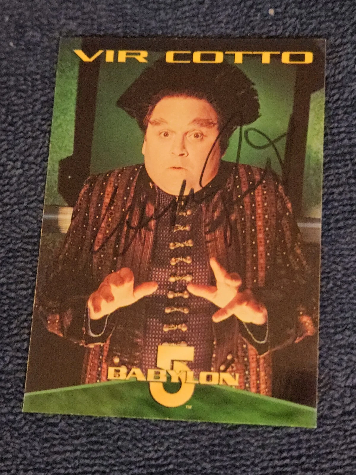 Stephen Furst Hand Signed Babylon 5 Trading Card Rare, image 2