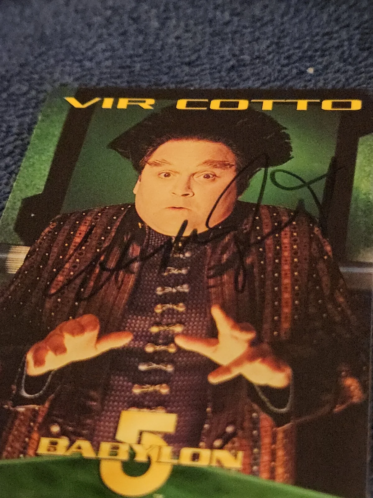 Stephen Furst Hand Signed Babylon 5 Trading Card Rare, image 3