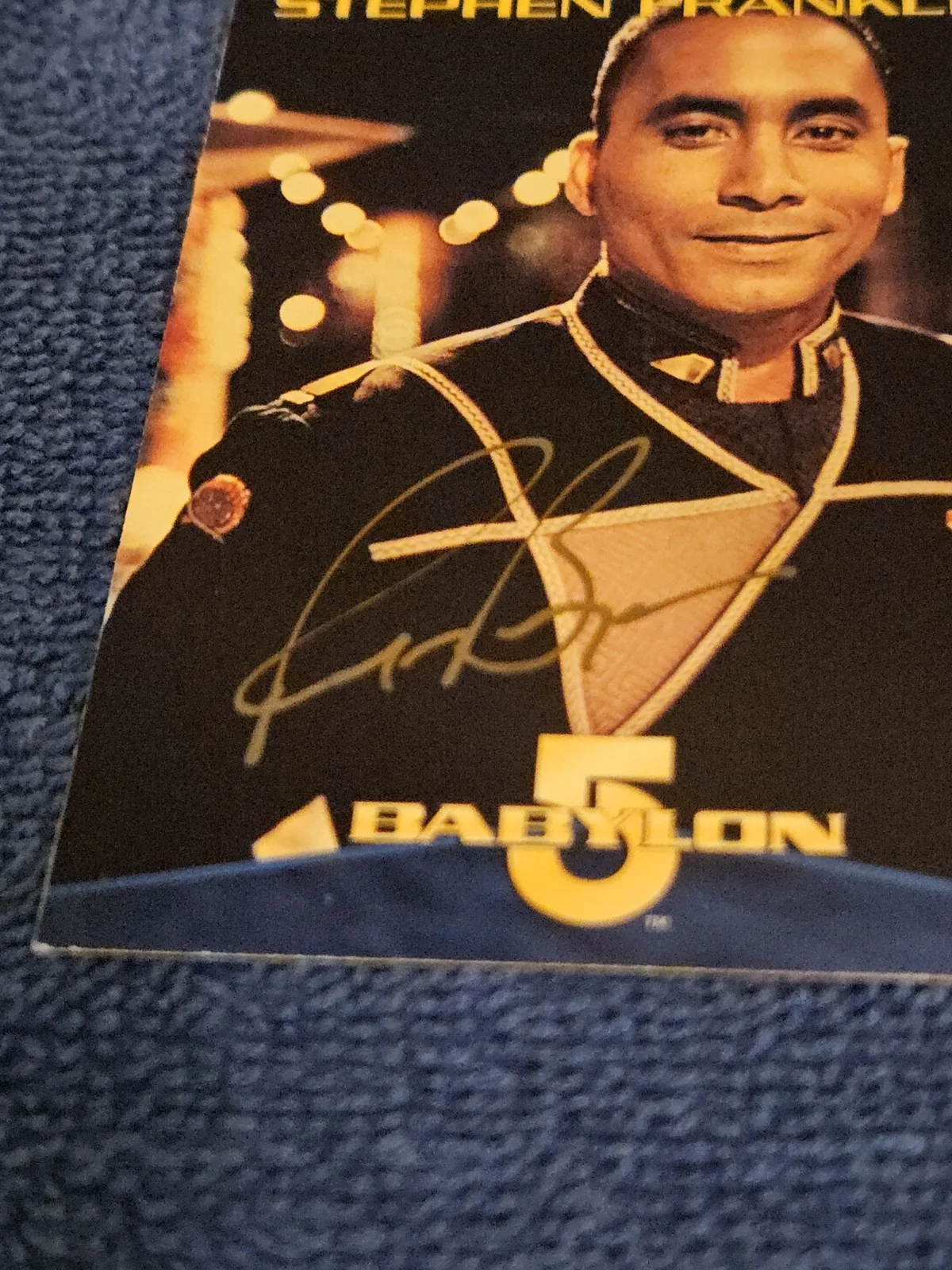Richard Biggs Hand Signed Babylon 5 Trading Card SDCC Rare, image 2