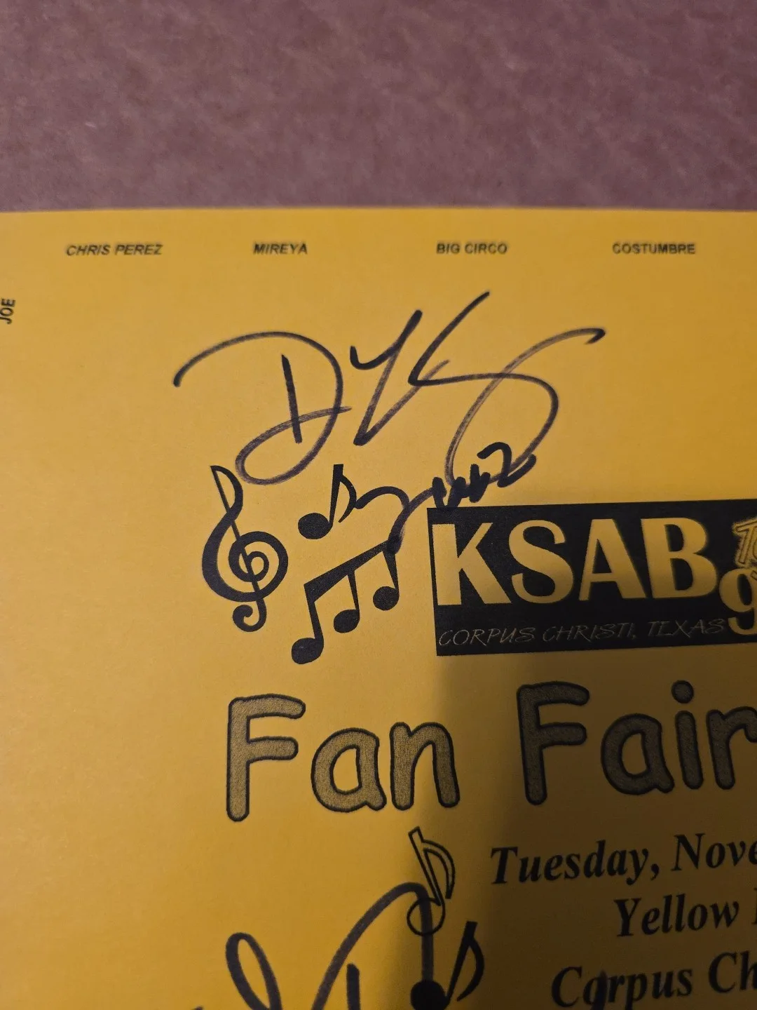 David Lee Garza — David Lee Garza & Chris Perez + Signed Fan Fair 8x10 2002, изображение 2