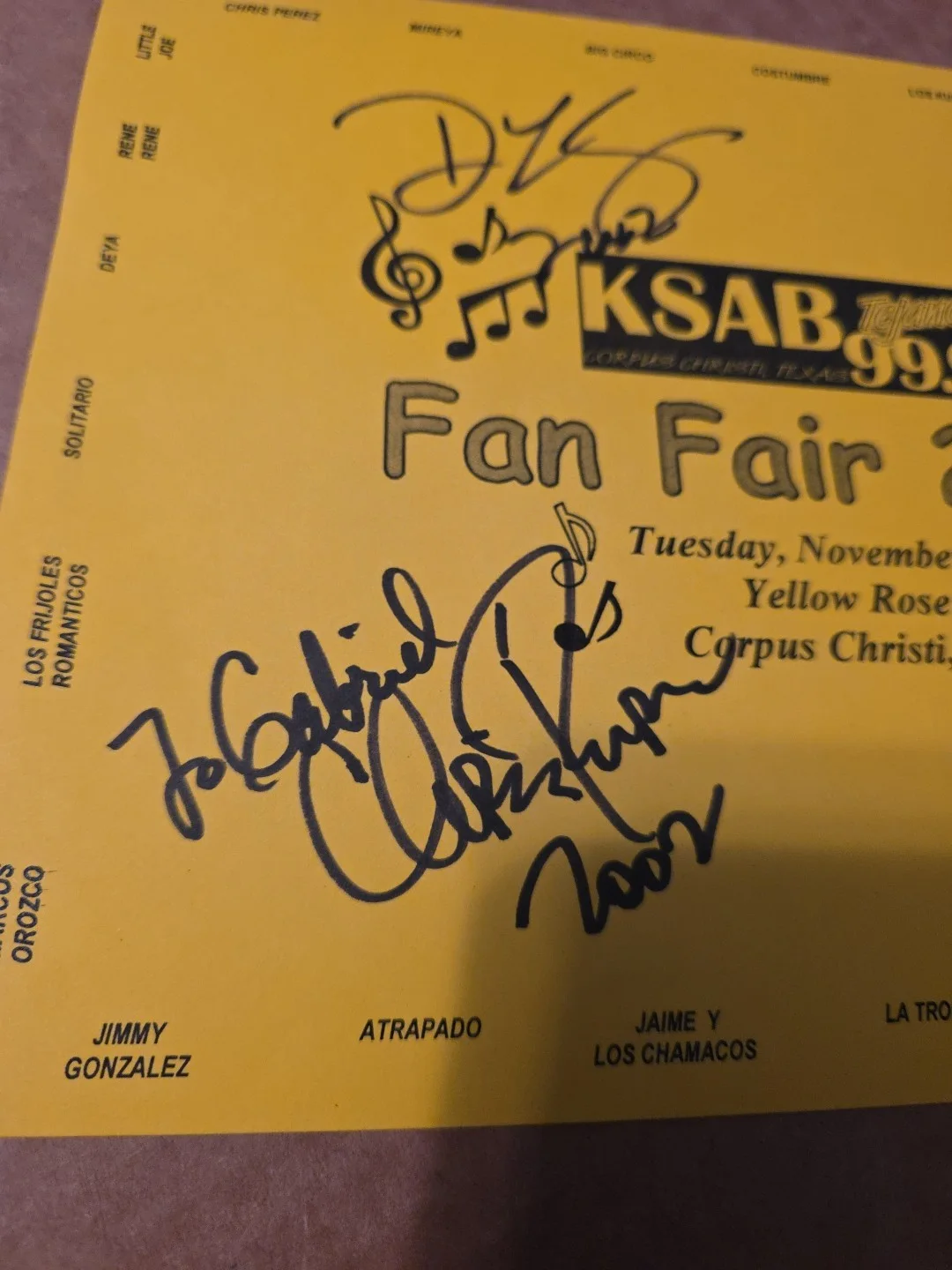 David Lee Garza — David Lee Garza & Chris Perez + Signed Fan Fair 8x10 2002, изображение 3