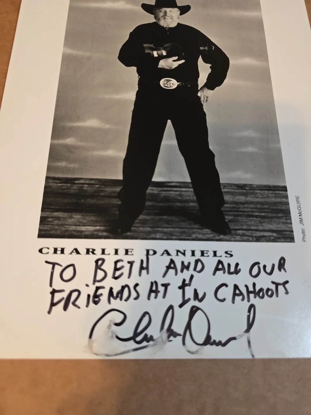 Charlie Daniels Signed Promotional Photo 8 X 10 Autographed, image 2