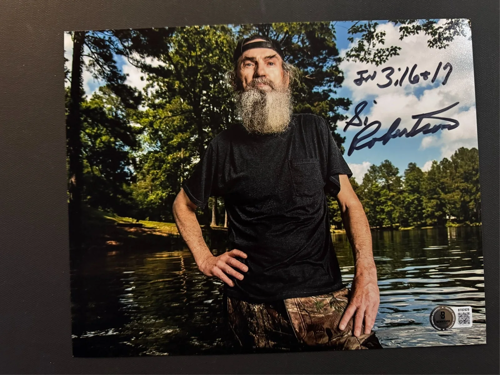Si Robertson — Si Robertson Hot signed autographed Duck Dynasty Phil 8x10 photo Beckett BAS coa