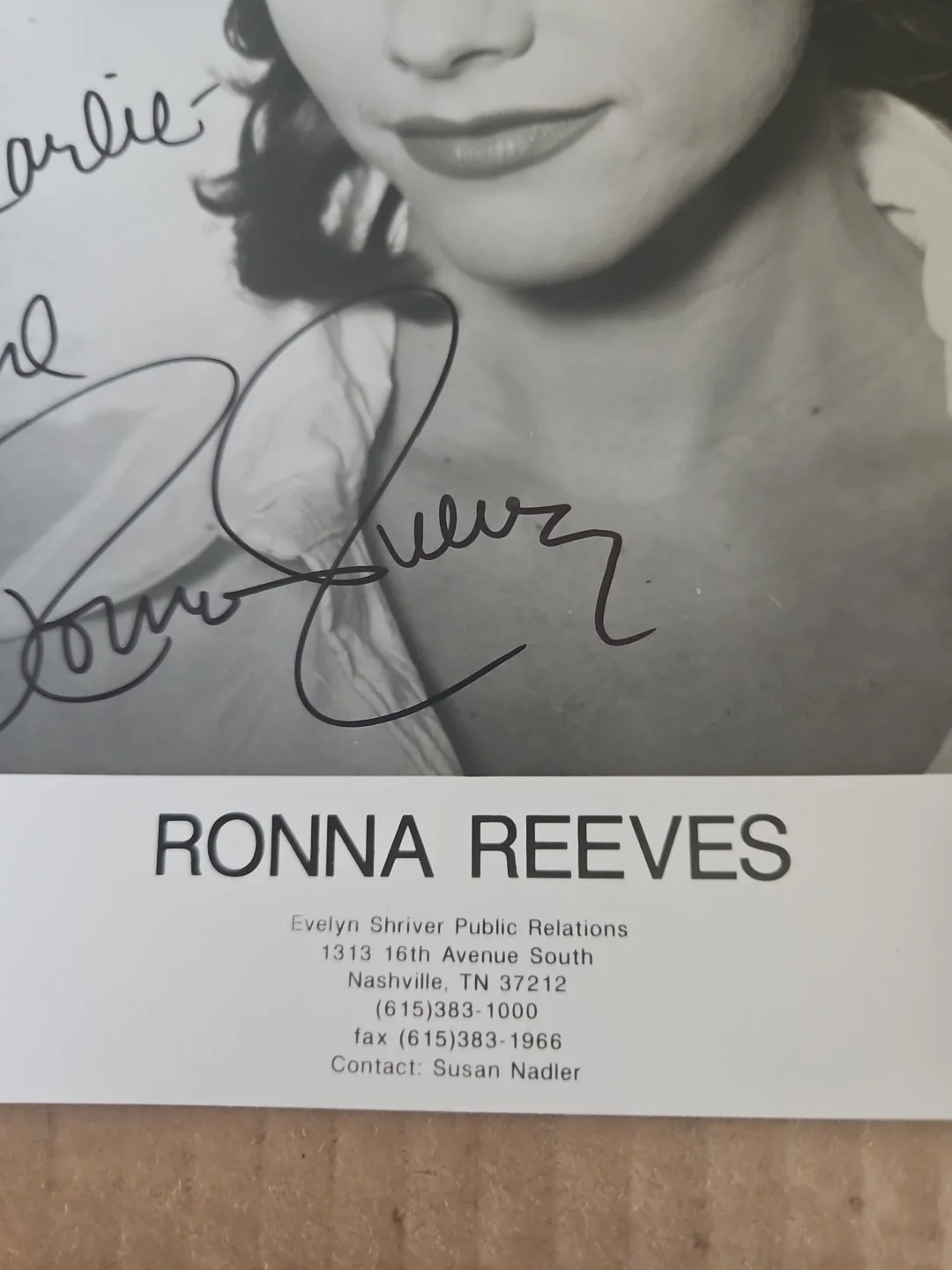Ronna Reeves Signed 8x10 Photo. Country Singer, image 3