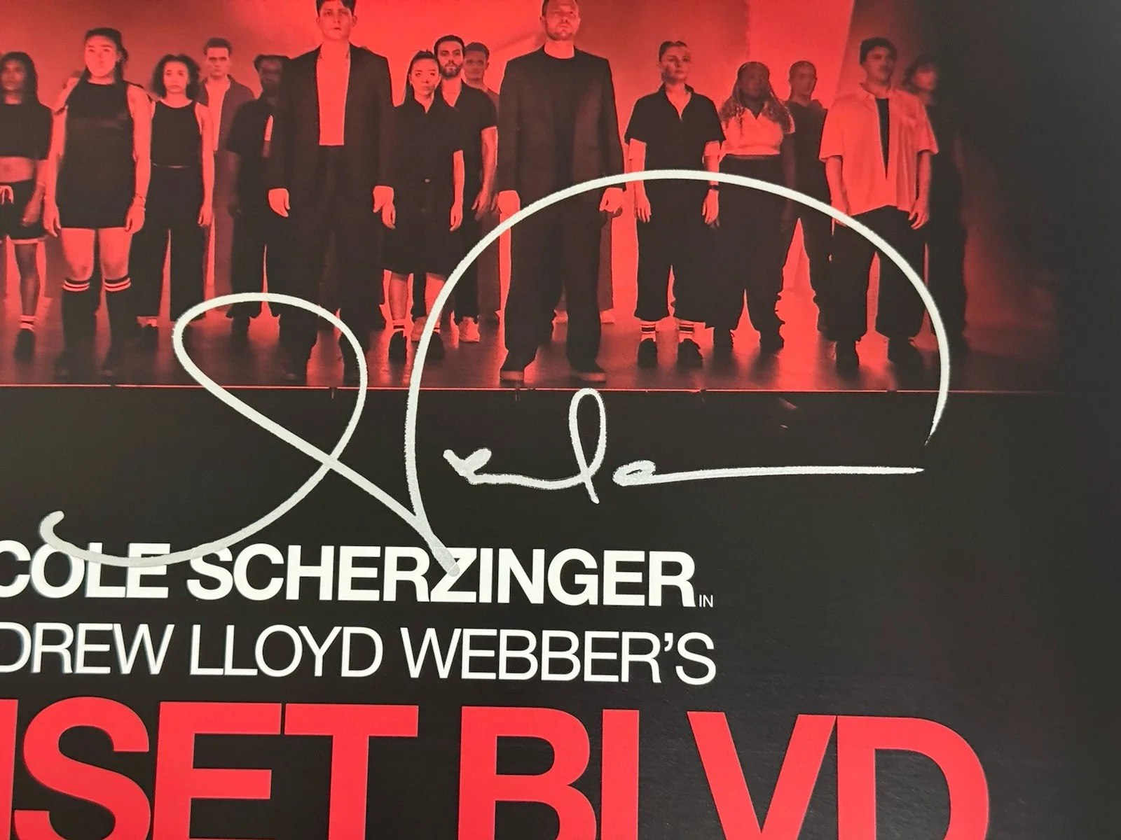 Nicole Scherzinger — Nicole Scherzinger Sunset Blvd Boulevard Signed Broadway Window Card 14x22, изображение 3