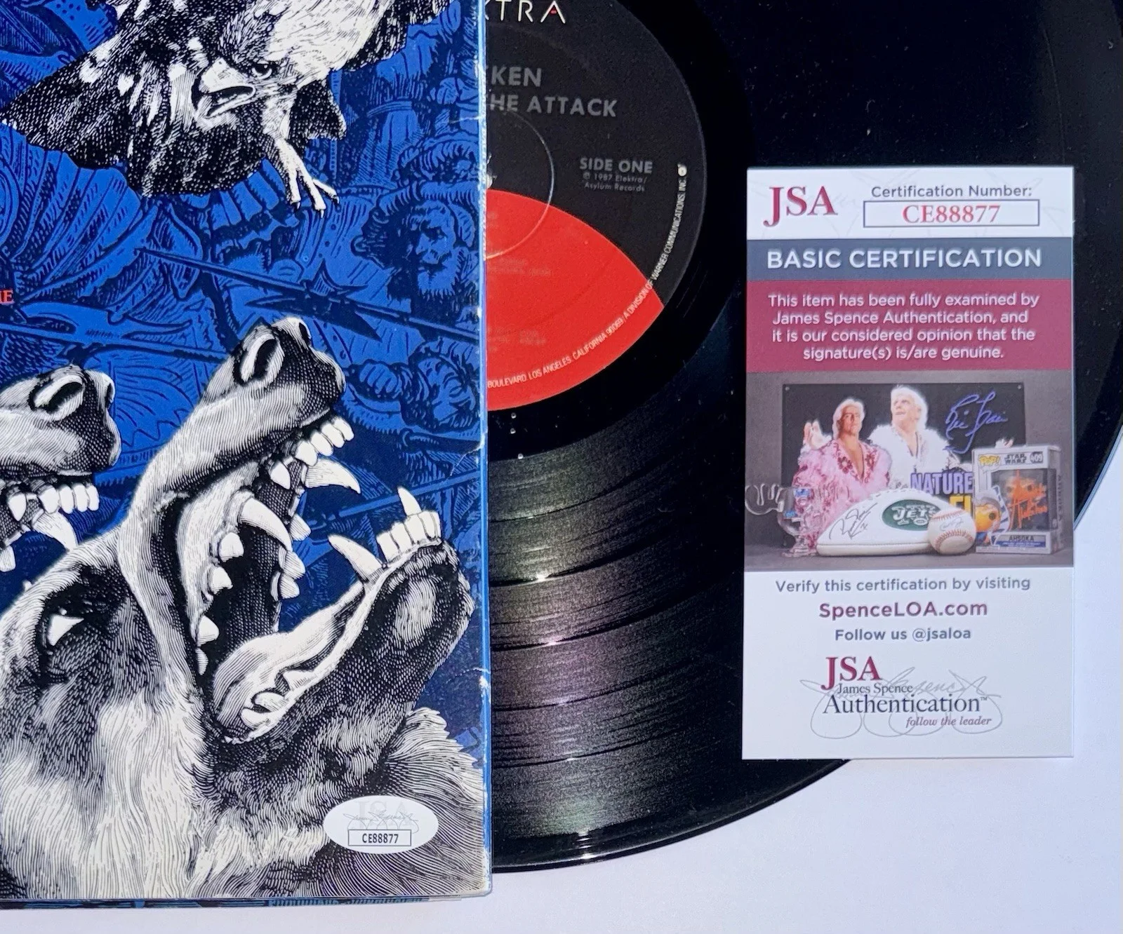 DON DOKKEN, GEORGE LYNCH & JEFF PILSON SIGNED AUTOGRAPH VINYL ALBUM LP +JSA COA, изображение 5