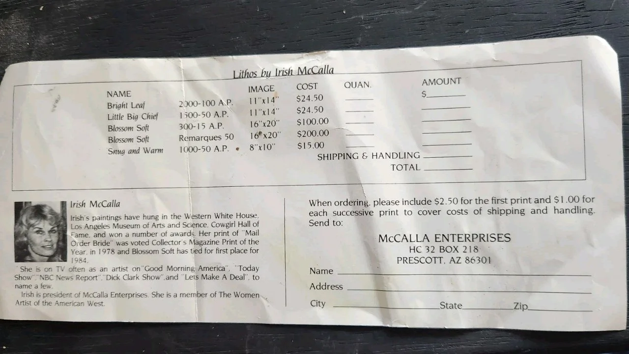 irish McCalla — Sheena Queen Of The Jungle Irish McCalla Signed 8x3 Promo Sheet, image 5