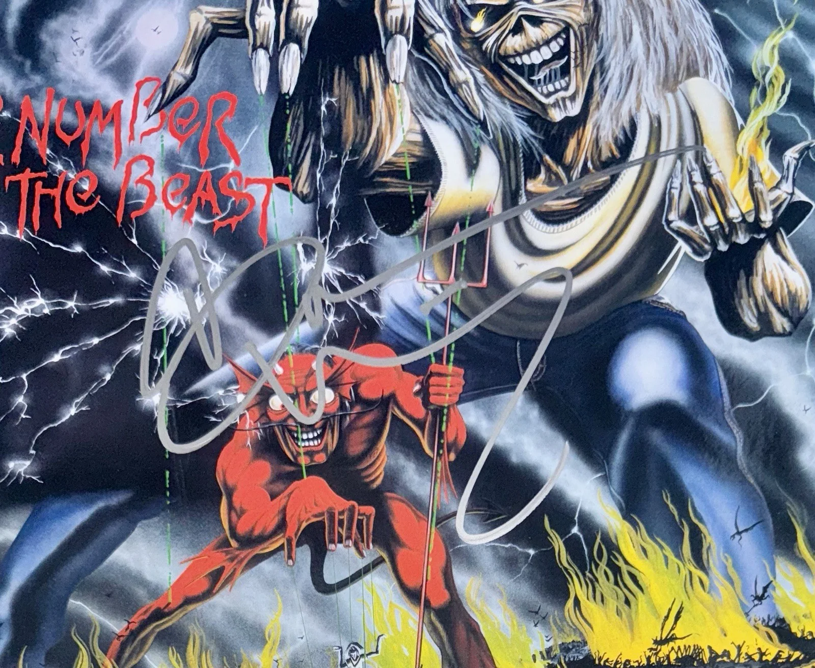 BRUCE DICKINSON SIGNED AUTOGRAPH VINYL ALBUM LP +JSA COA IRON MAIDEN, изображение 3