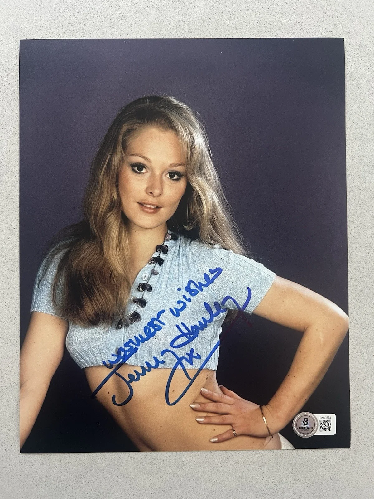 Jenny Hanley — Jenny Hanley autographed signed 8x10 photo Beckett BAS COA Sexy Hot Sarah Magda