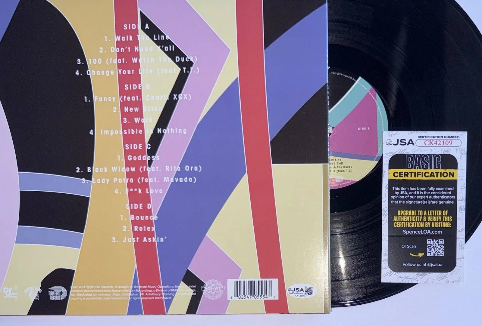 IGGY AZALEA HAND SIGNED AUTOGRAPH "THE NEW CLASSIC" VINYL ALBUM LP +JSA COA, изображение 4