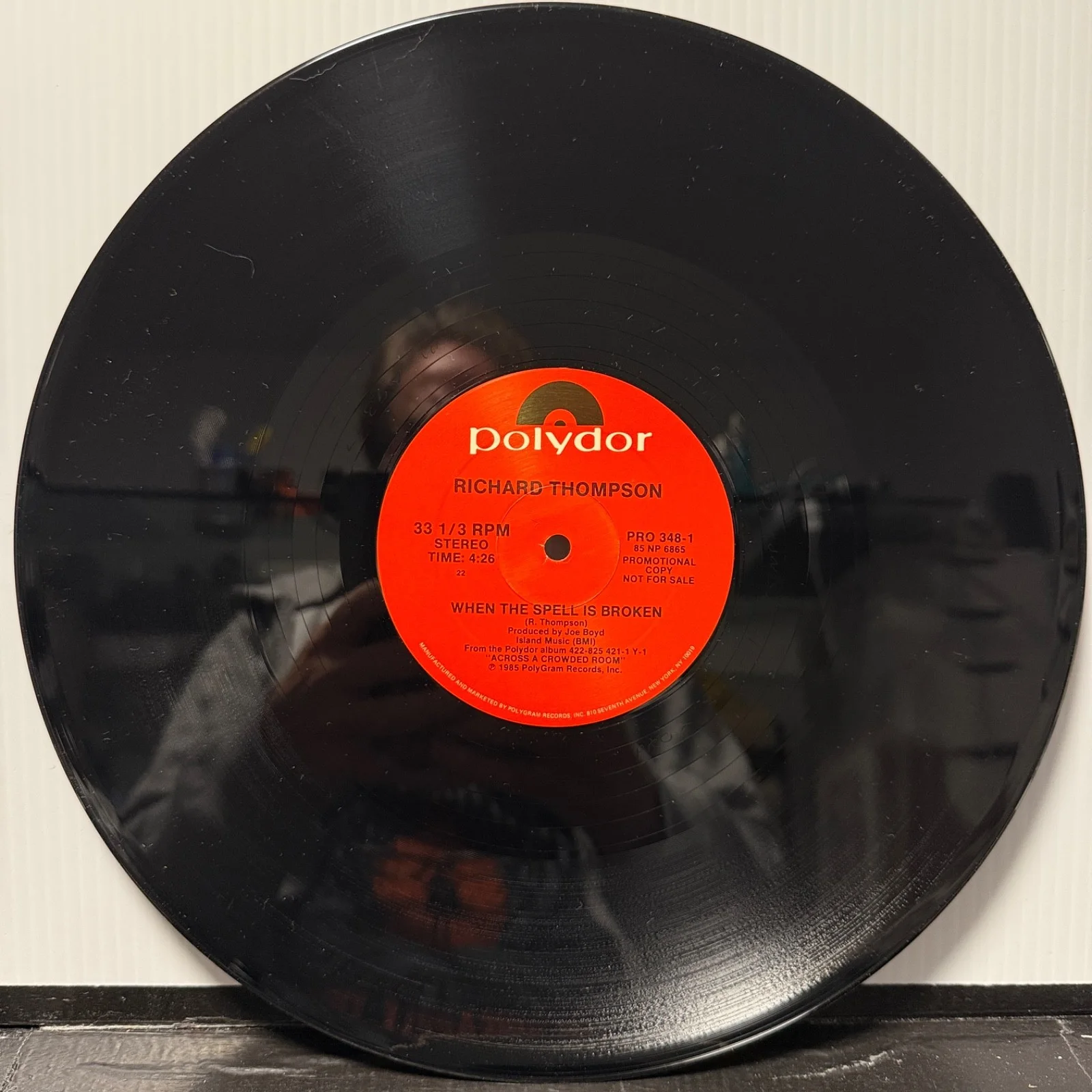 RICHARD THOMPSON "When The Spell Is Broken/Live" USA vinyl pressing AUTOGRAPHED!, изображение 4
