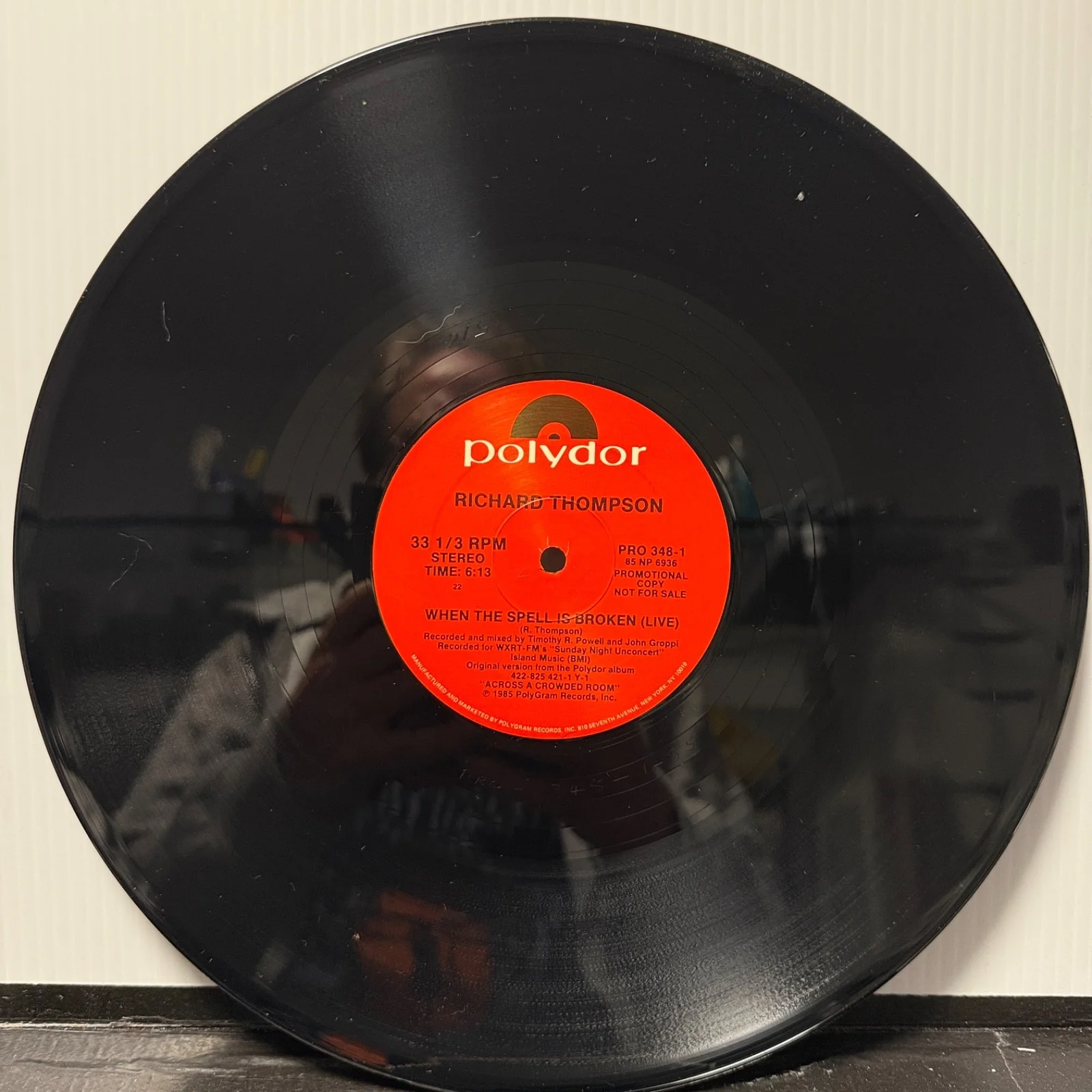 RICHARD THOMPSON "When The Spell Is Broken/Live" USA vinyl pressing AUTOGRAPHED!, изображение 5