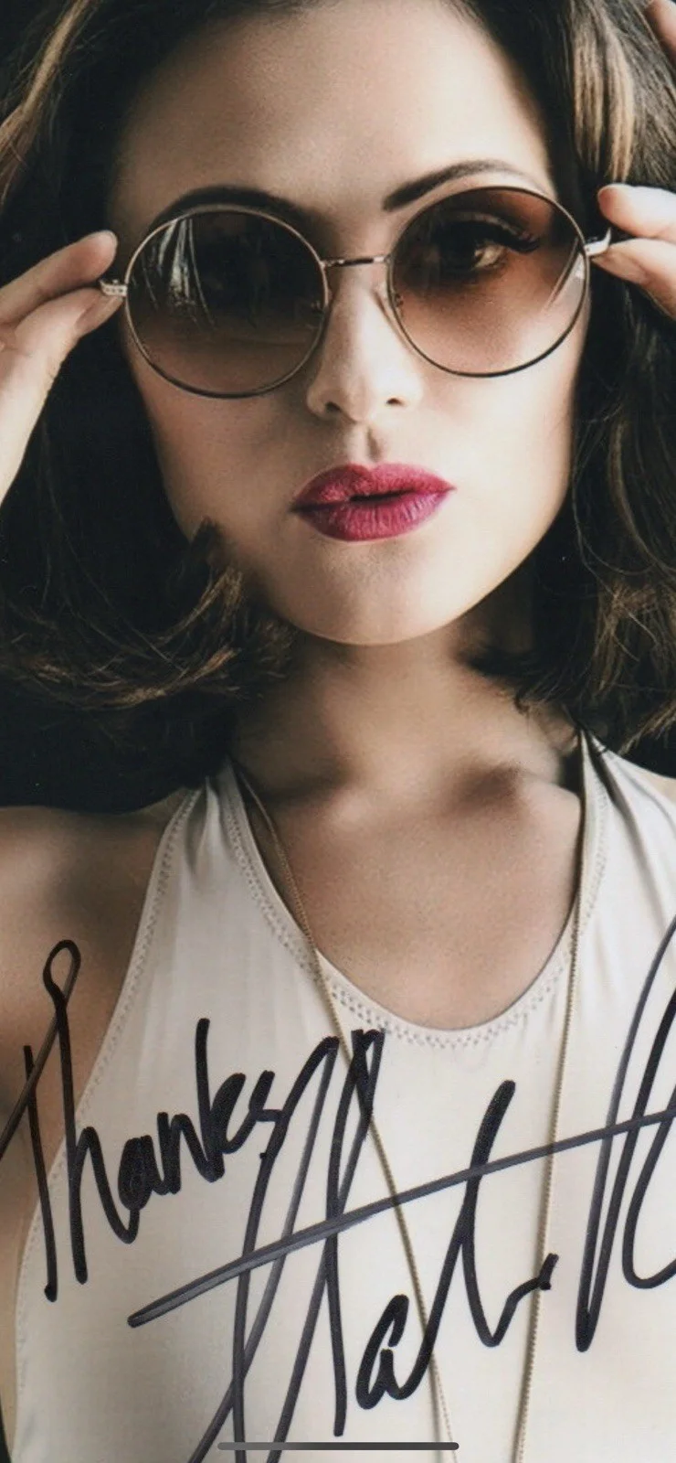 Italia Ricci — Italia Ricci autographed signed 8x10 photo Beckett BAS COA Sexy Hot Supergirl*IR, изображение 2