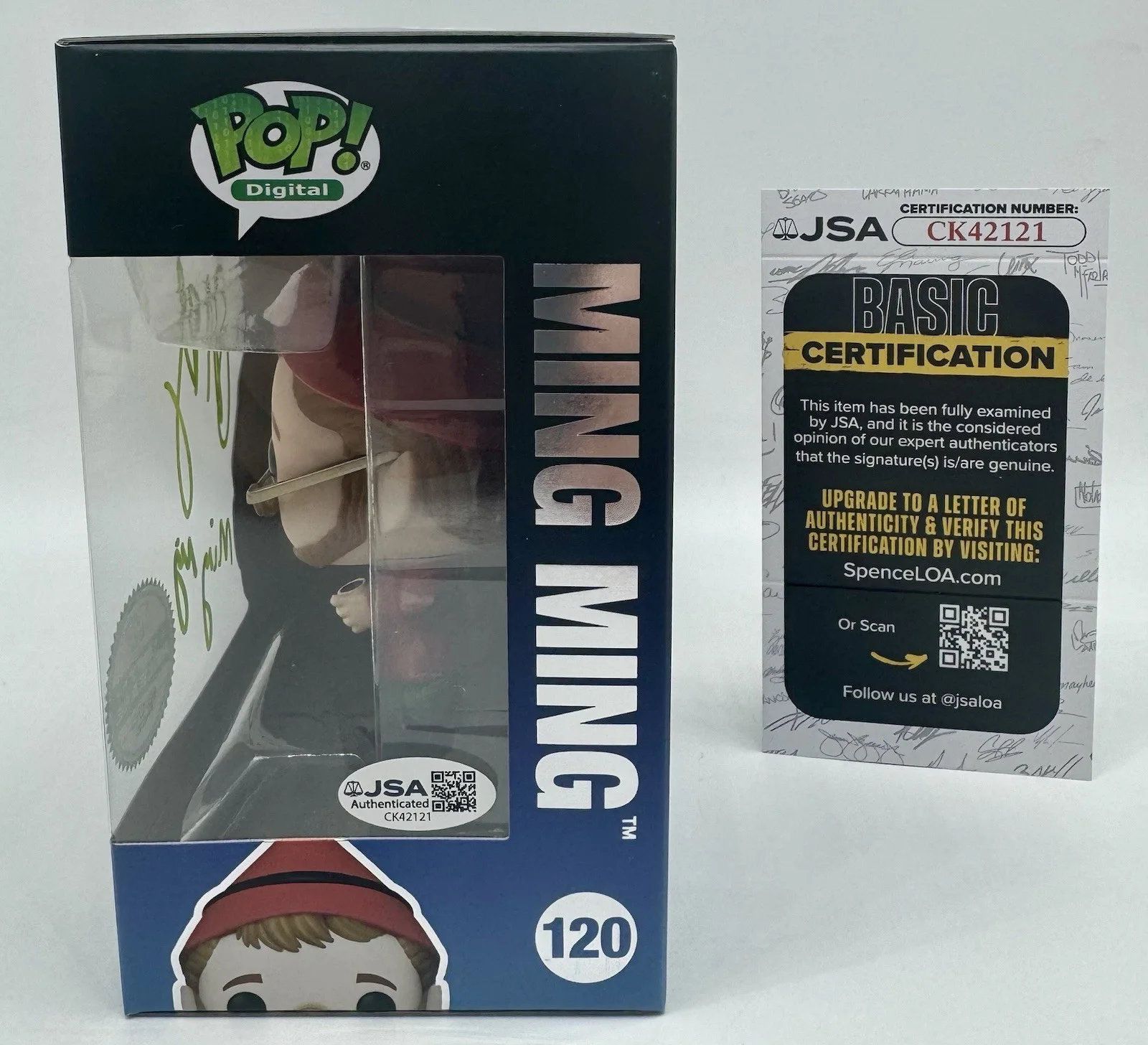 PETER BILLINGSLEY — PETER BILLINGSLEY SIGNED AUTOGRAPH ELF "MING MING" INSCRIBED FUNKO POP + JSA COA, image 3