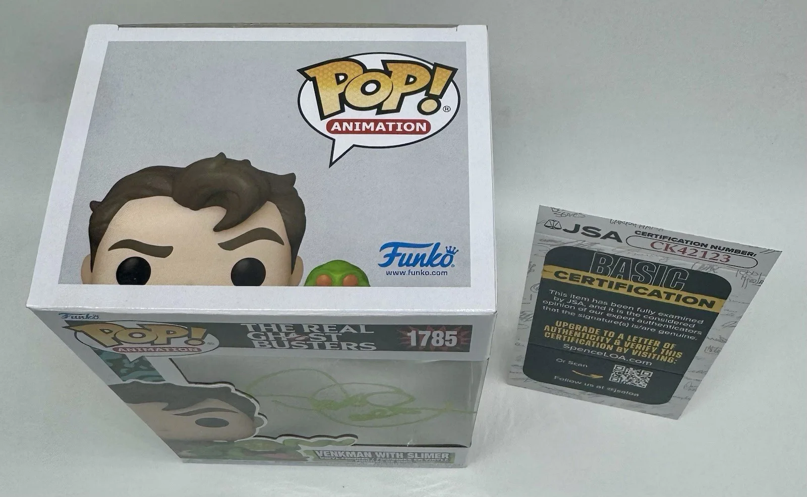 DAVE COULIER — DAVE COULIER SIGNED AUTOGRAPH "VENKMAN" THE REAL GHOSTBUSTERS FUNKO POP +JSA COA, image 2