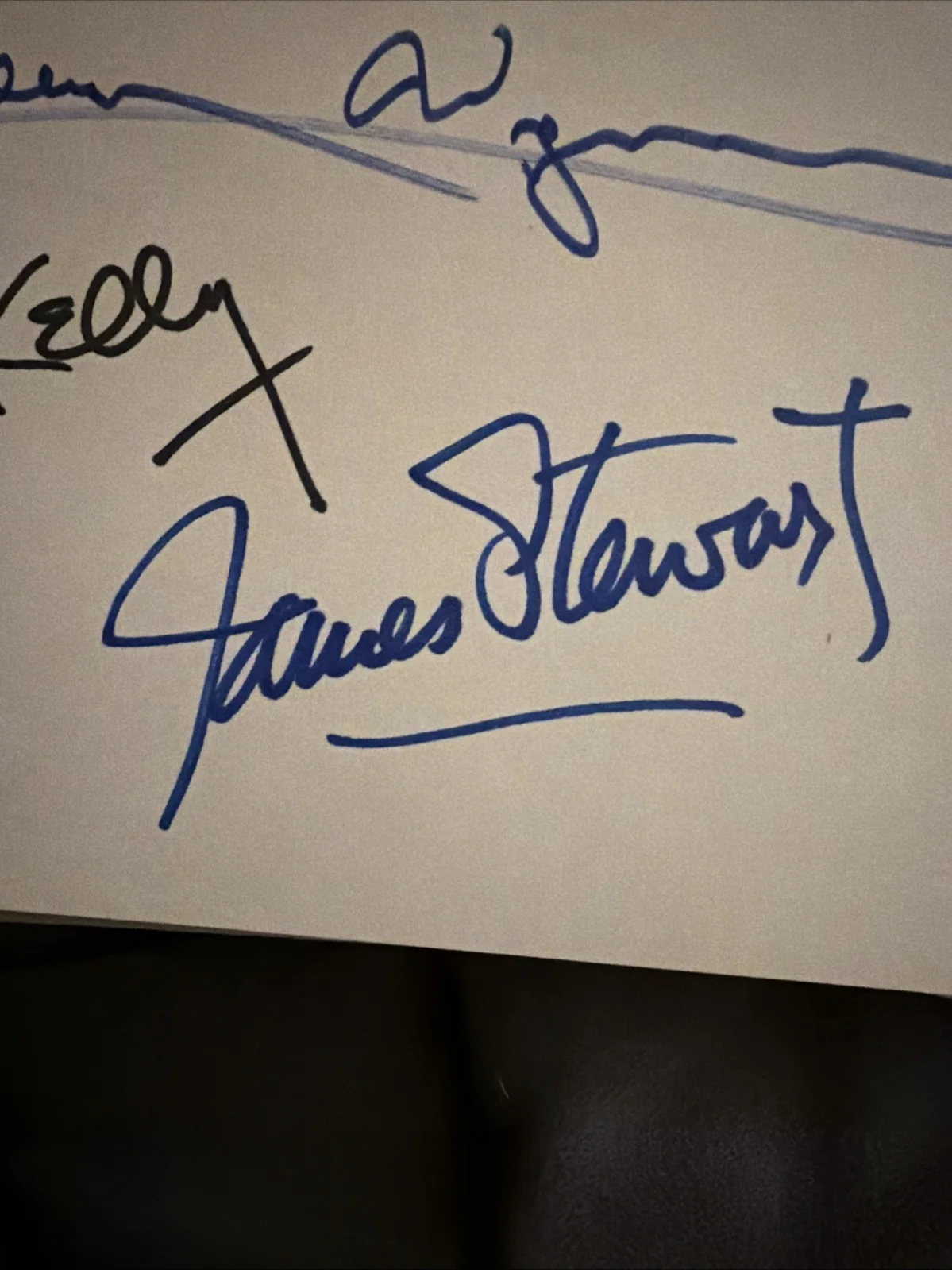 Gene Kelly, James Stewart & Keenan Wynn Signed Index Card – Hollywood Legends, изображение 2