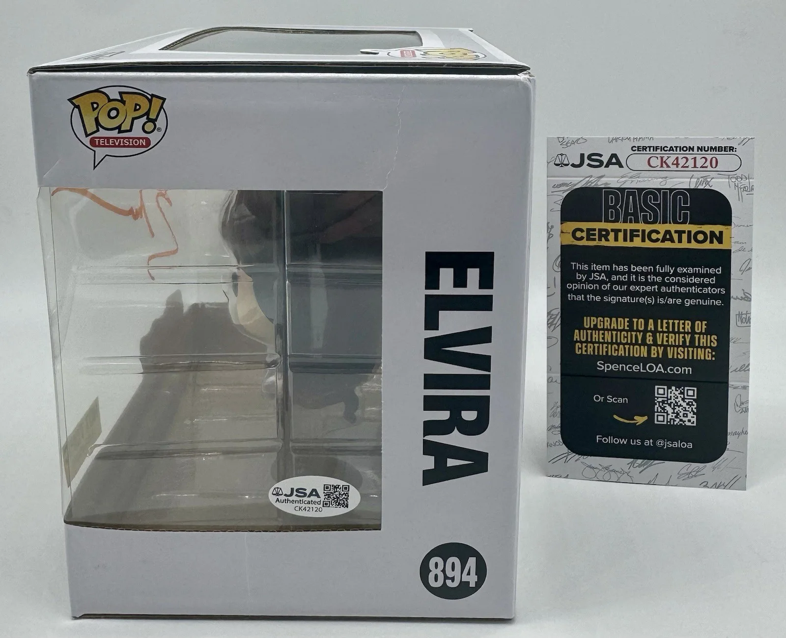 ELVIRA — ELVIRA SIGNED AUTOGRAPH MISTRESS OF THE DARK HOT TOPIC EXCL FUNKO POP + JSA COA, image 5
