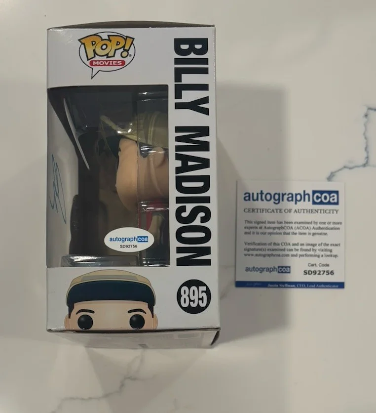 Adam Sandler Billy Madison Signed Autographed Funko POP #895 ACOA, изображение 2