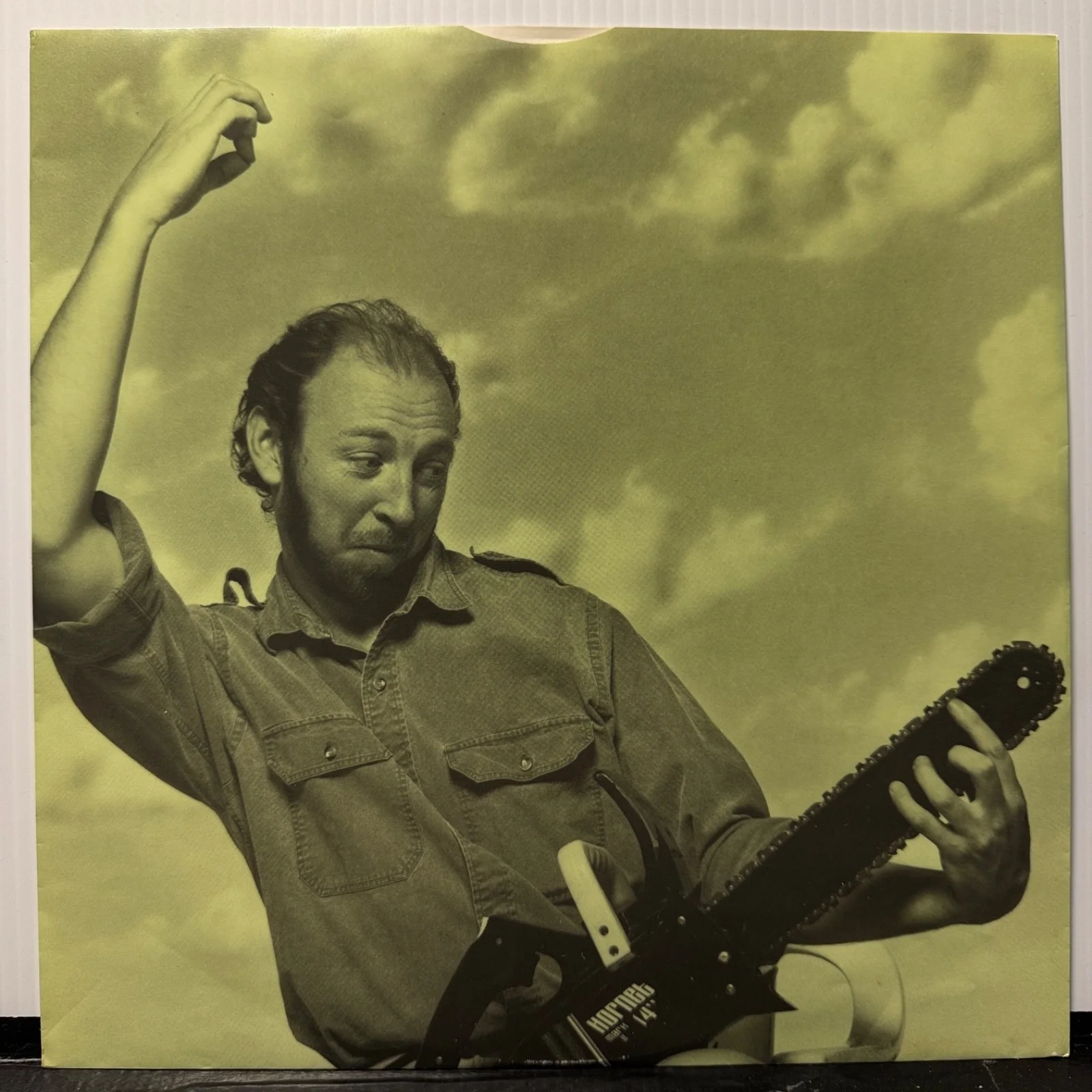 RICHARD THOMPSON "Amnesia" USA vinyl pressing AUTOGRAPHED ON BACK COVER! NM/VG++, image 4