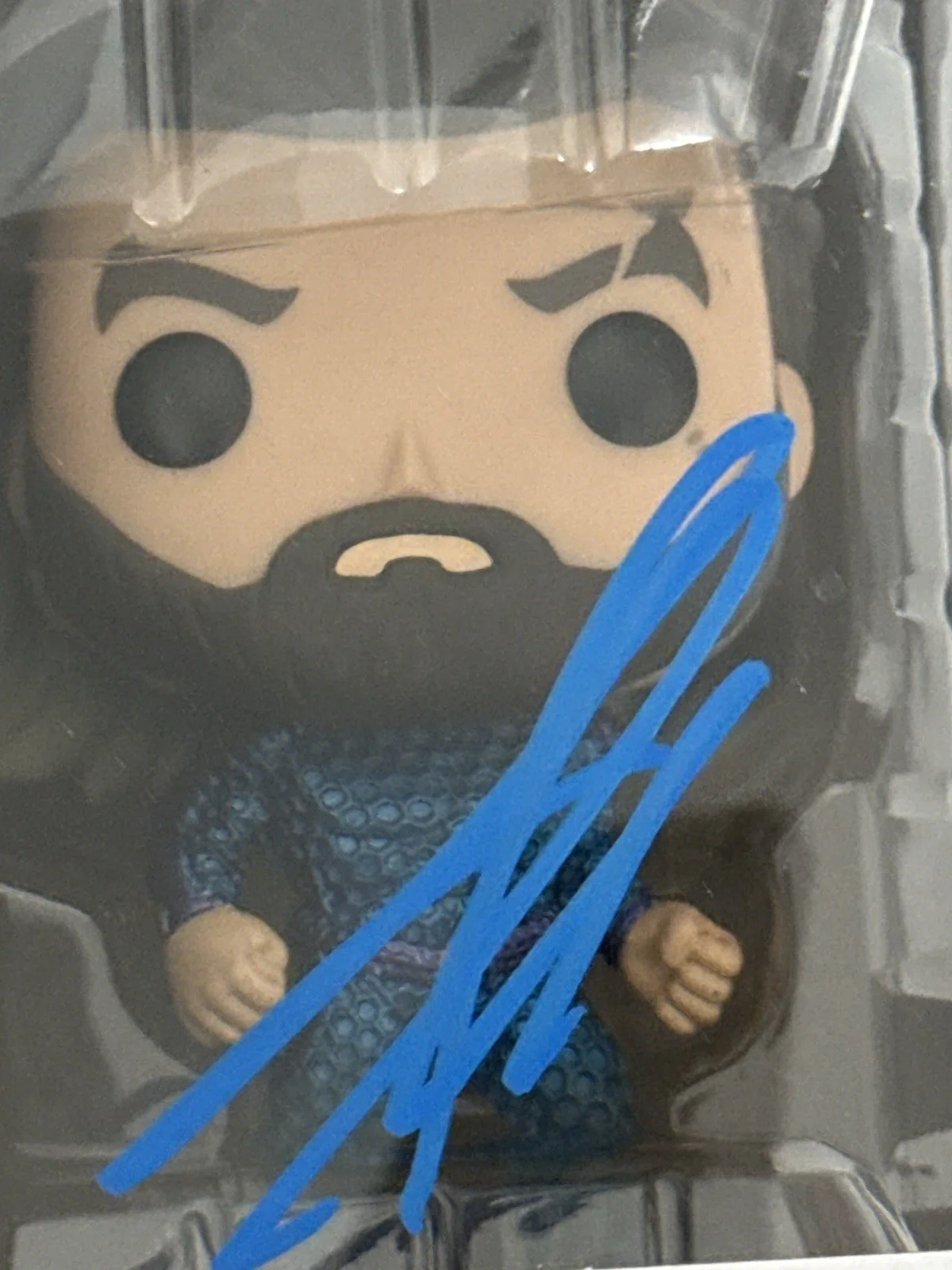 Jason Momoa — Jason Momoa and The Lost Kingdom signed Aquman Funko Pop #1302 Beckett autograph, изображение 2