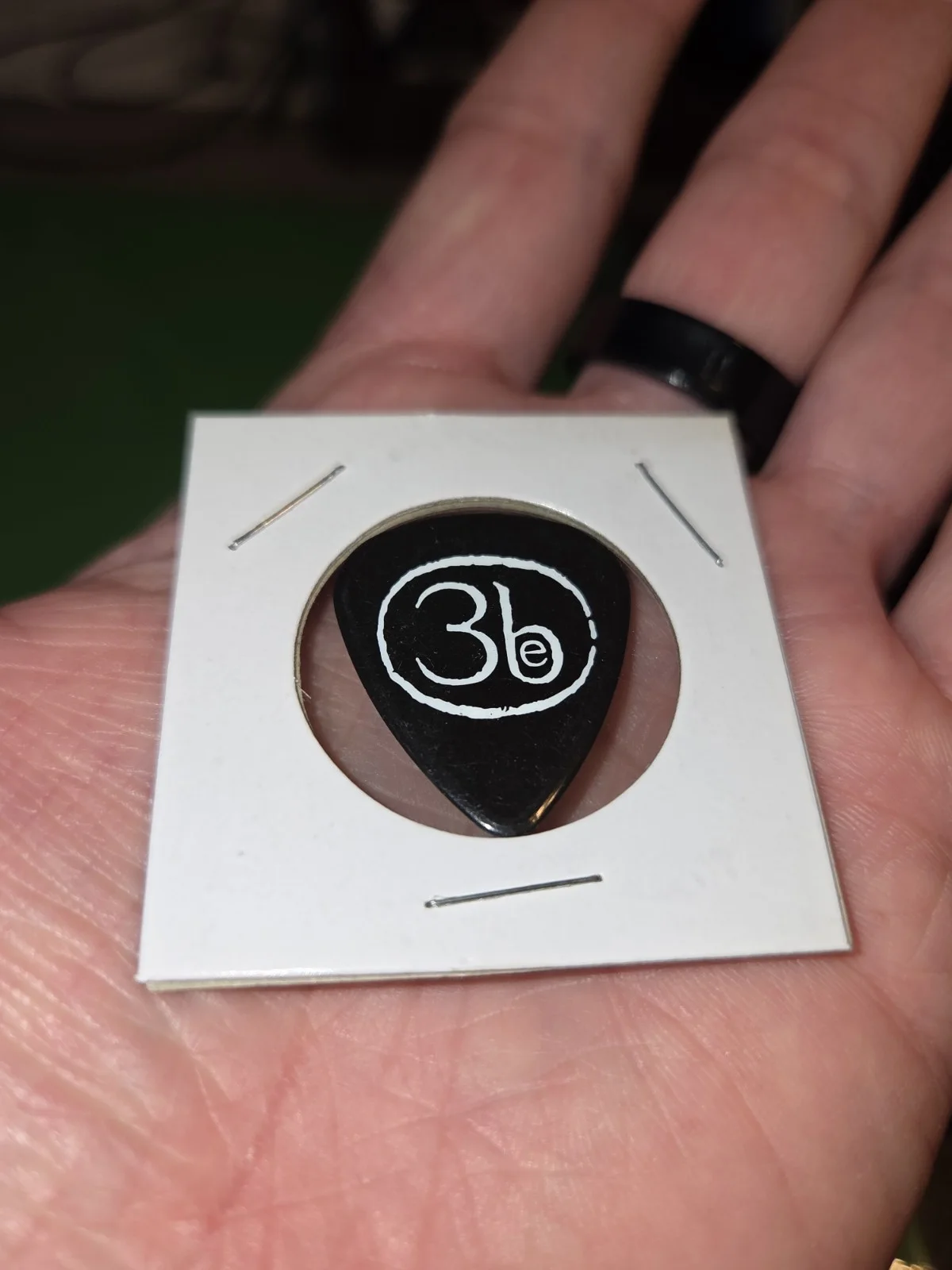 Third Eye Blind Arian Salazar Signed Guitar Pick Black, image 3