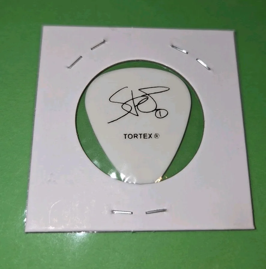Deftones Stef Carpenter Signed/ Signature Guitar Pick 2017 Brown/ White Drops, изображение 2