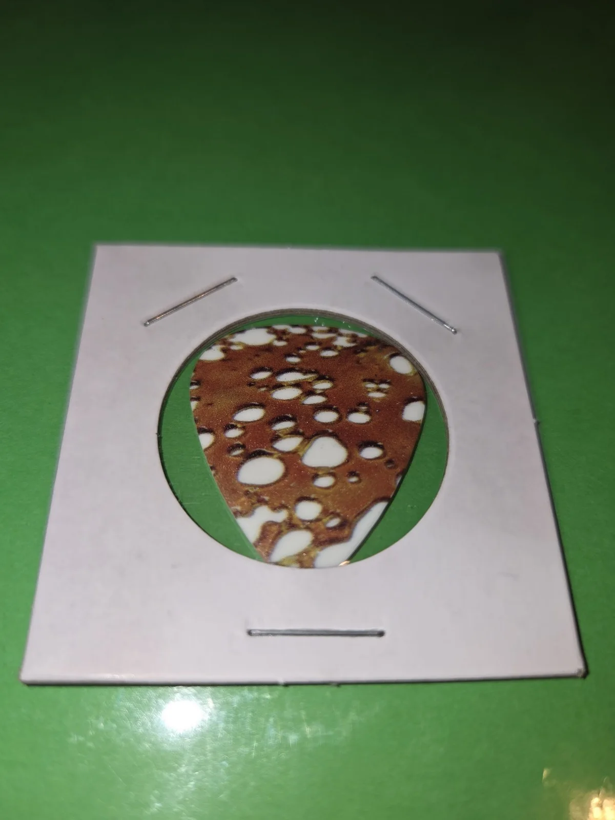 Deftones Stef Carpenter Signed/ Signature Guitar Pick 2017 Brown/ White Drops, изображение 3