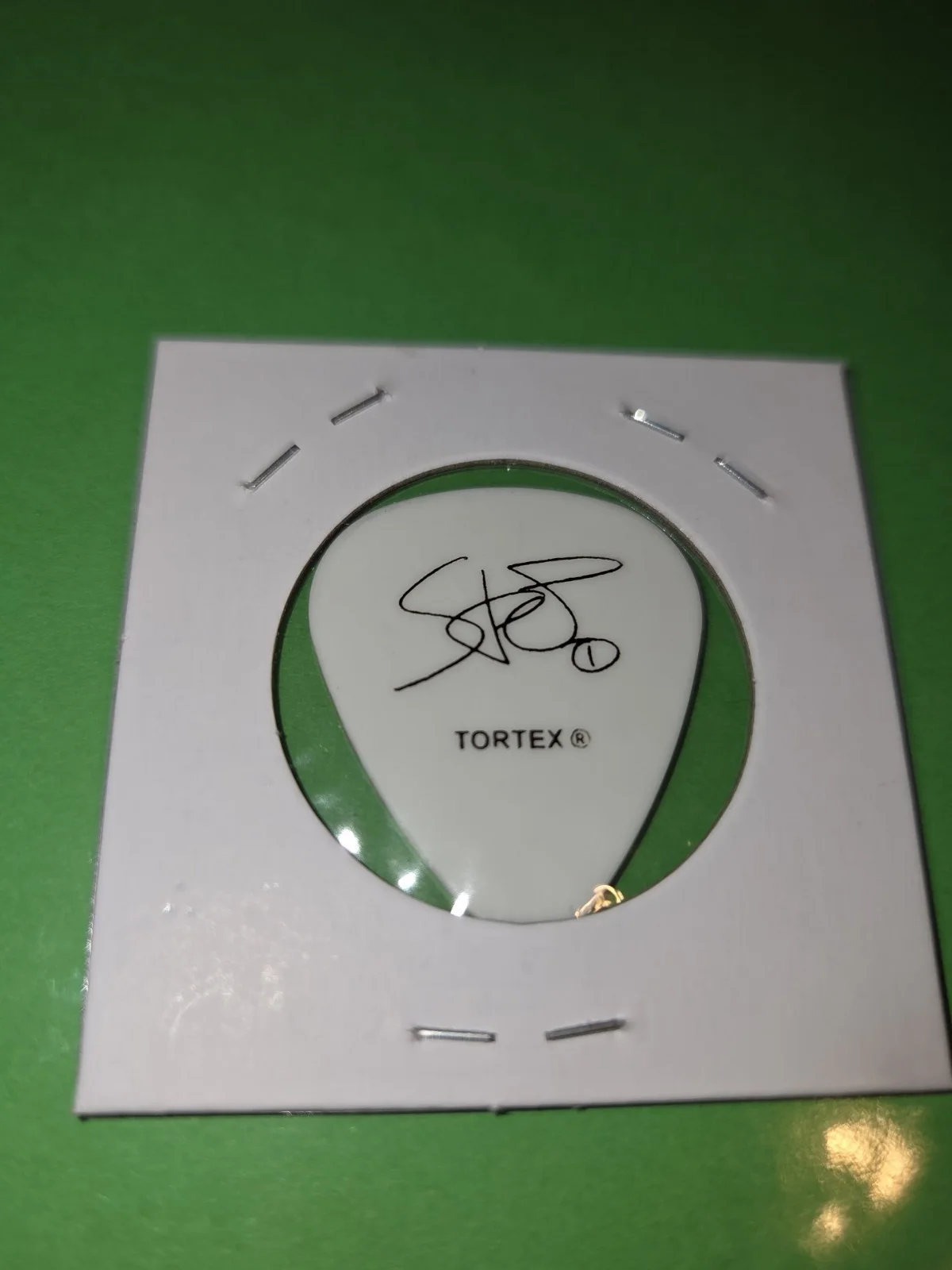 Deftones Stef Carpenter Signed/ Signature Guitar Pick 2017 Brown/ White Drops, изображение 4