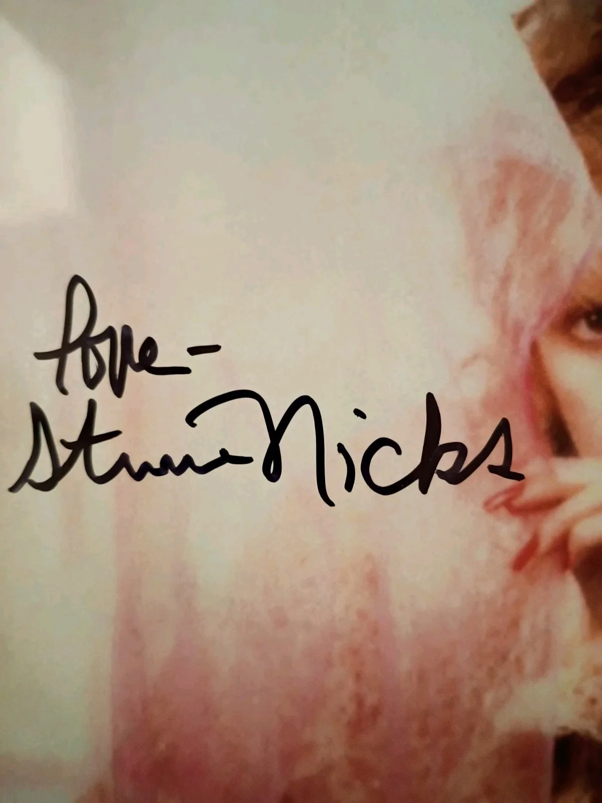 Stevie Nicks Signed Fleetwood Mac 8x10 Photo w/COA & Matching Numbered Sticker, image 3