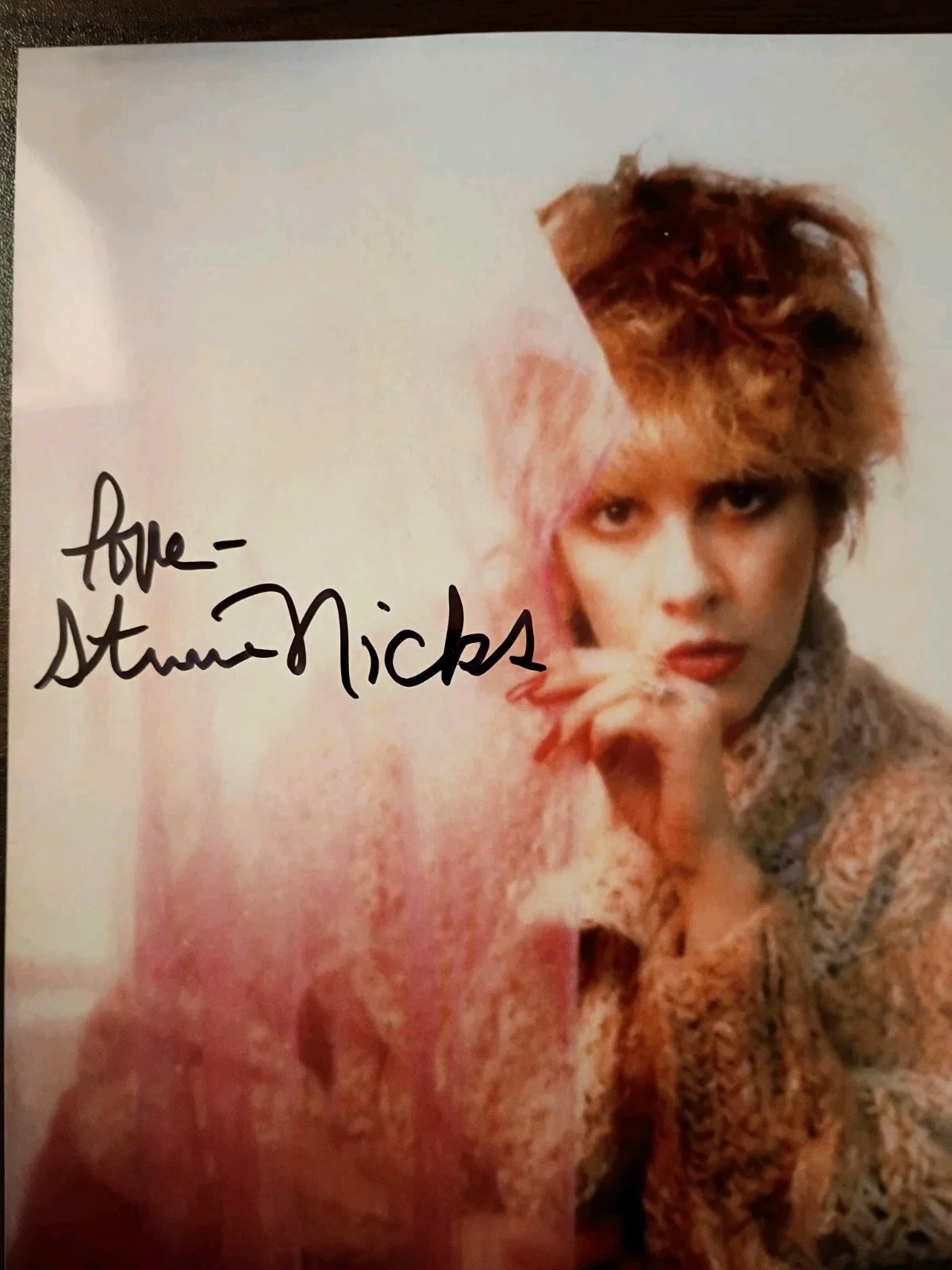 Stevie Nicks Signed Fleetwood Mac 8x10 Photo w/COA & Matching Numbered Sticker, image 4
