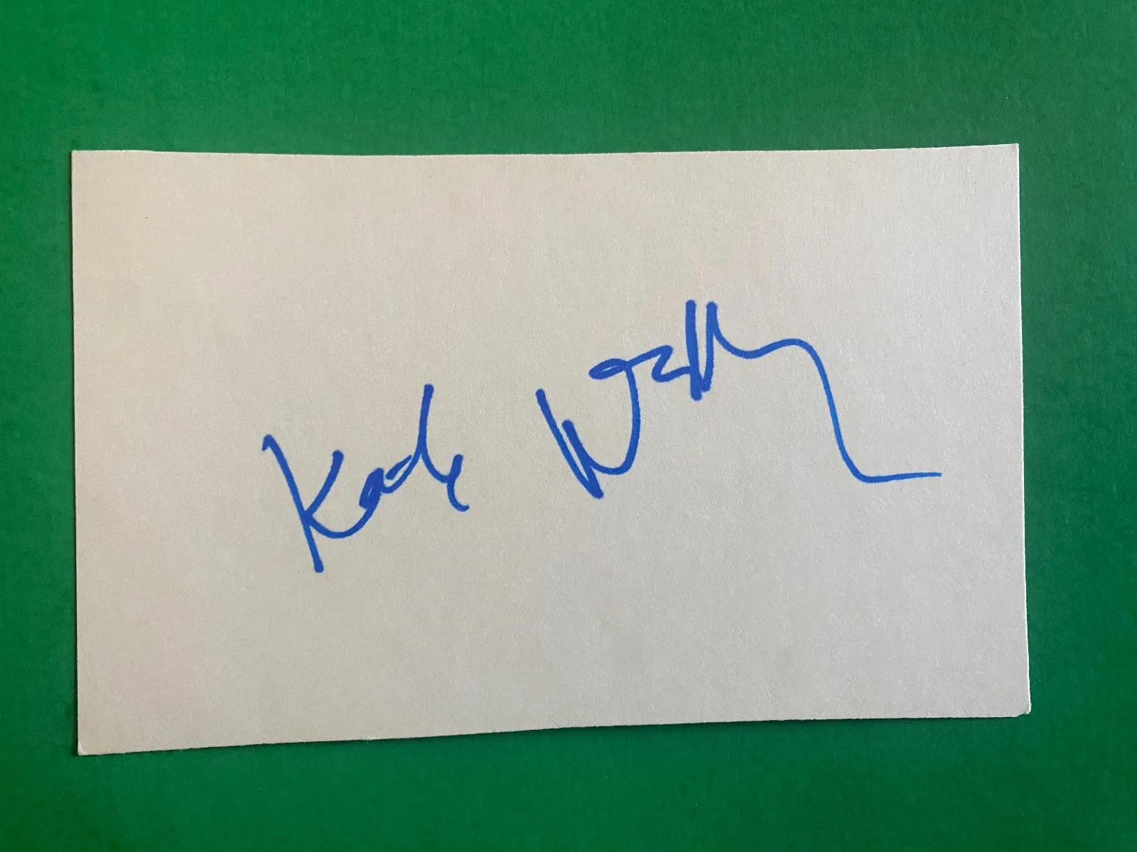 KATE NELLIGAN AUTOGRAPHED 3x5 CARD WITH EYE OF THE NEEDLE PUBLICITY PHOTO, изображение 2