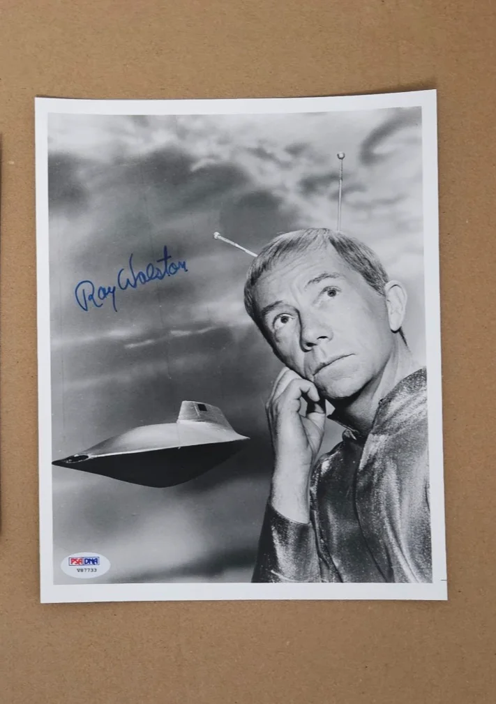 Ray Walston — RAY WALSON (1914-2001) (FAVORITE MARTIAN~TWO HAND-SIGNED) AUTOGRAPH PHOTO~PSA~, изображение 4