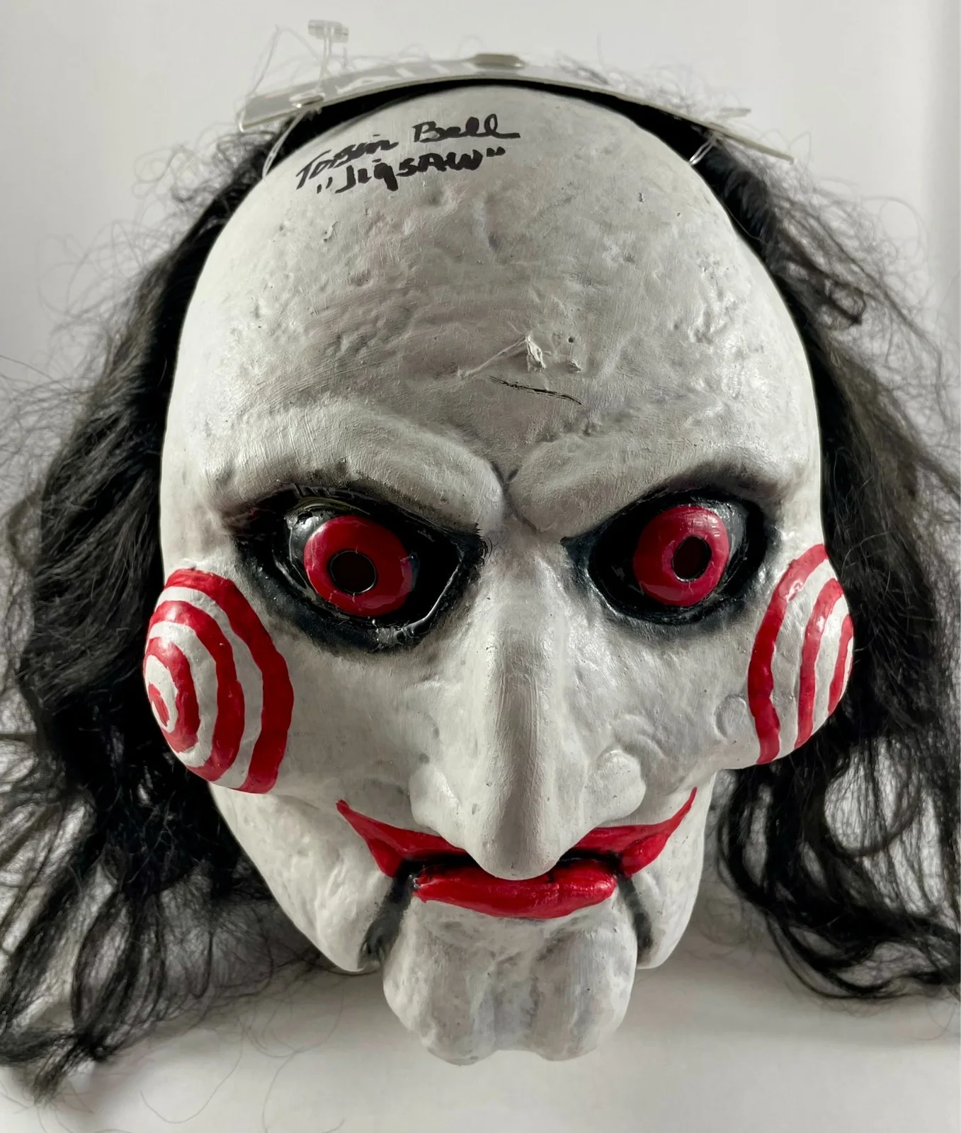 Tobin Bell — Tobin Bell Signed TOTS SAW Billy Mask Prop Authentic Autograph Jigsaw JSA COA, image 2