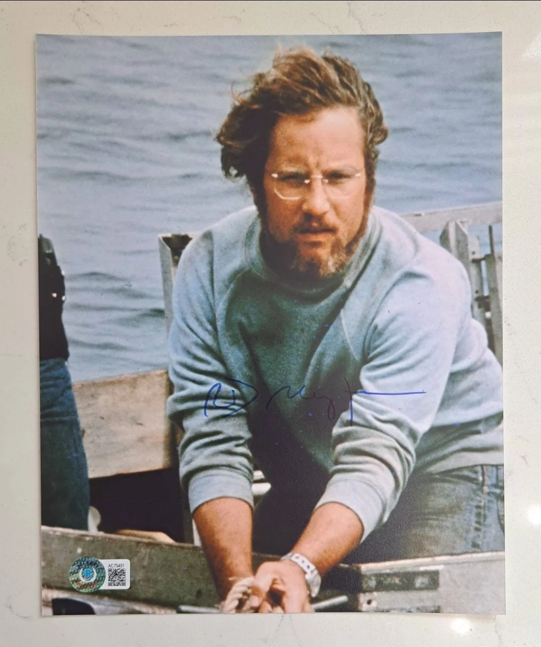 RICHARD DREYFUSS as MATT HOOPER Signed/Autographed JAWS Signed Photo Beckett BAS, изображение 2