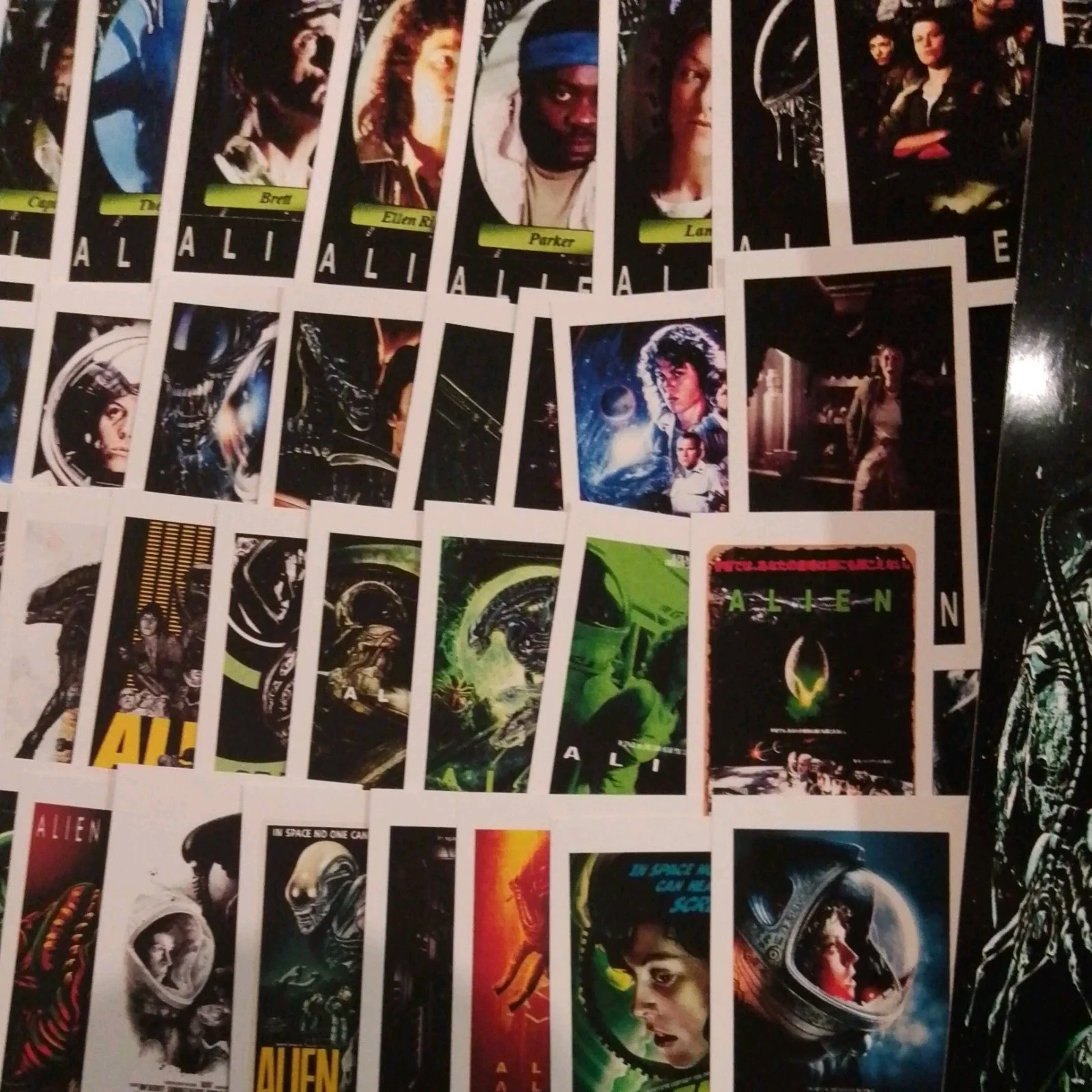 Alien 1979. 12 Glossy Unofficial Lobbymarkers + 40 Mini art Cards & box, изображение 3