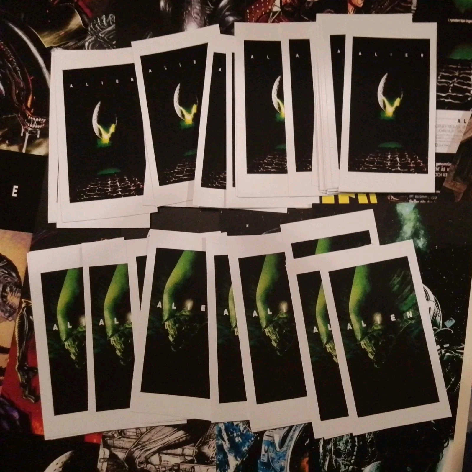 Alien 1979. 12 Glossy Unofficial Lobbymarkers + 40 Mini art Cards & box, изображение 4