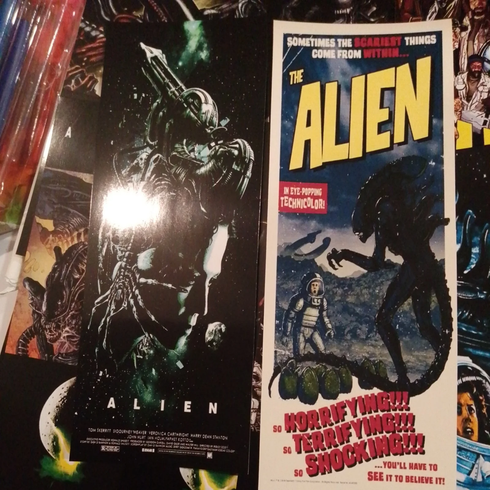 Alien 1979. 12 Glossy Unofficial Lobbymarkers + 40 Mini art Cards & box, изображение 5