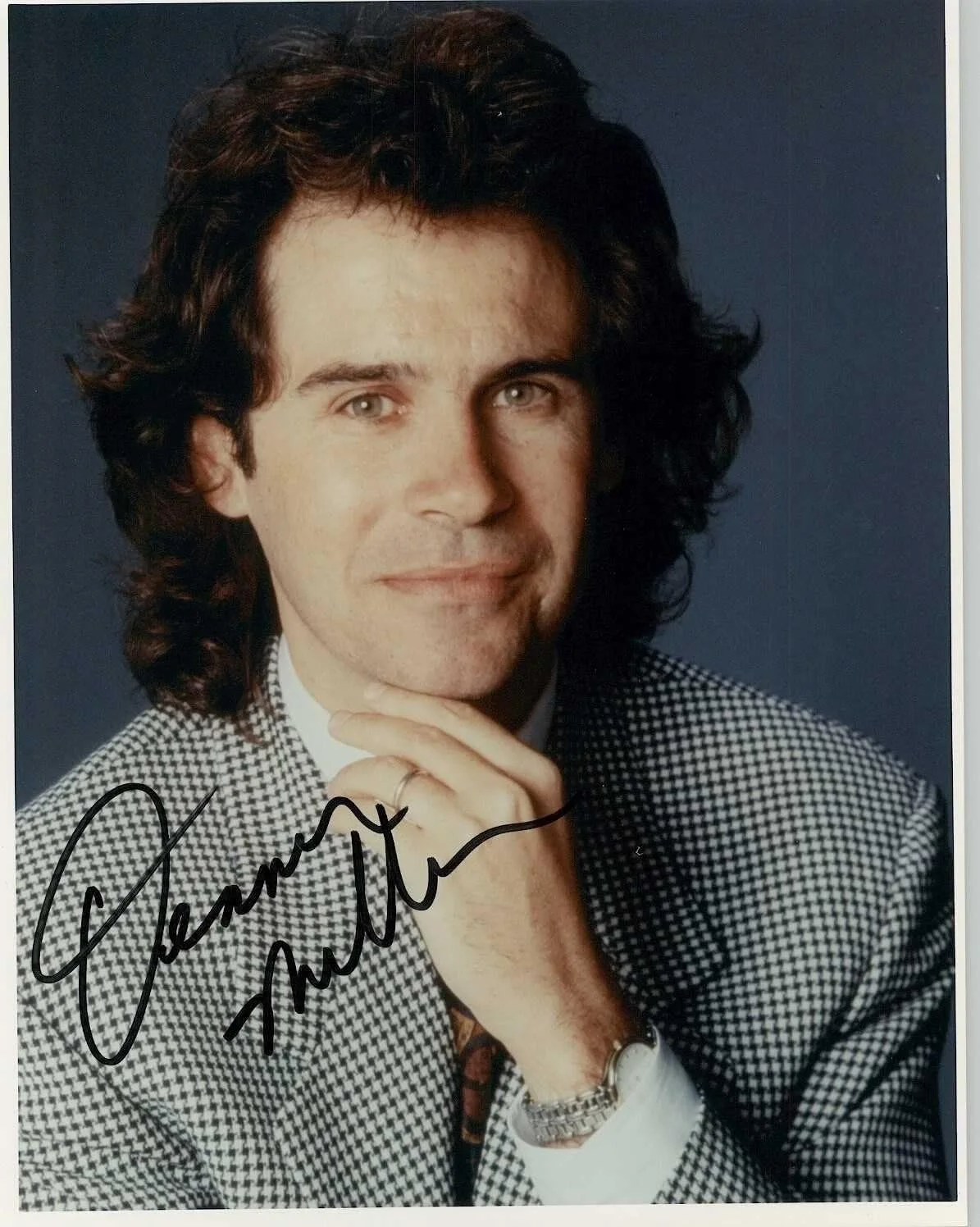 Dennis Miller — Dennis Miller Signed Autographed Color Glossy 8x10 Photo