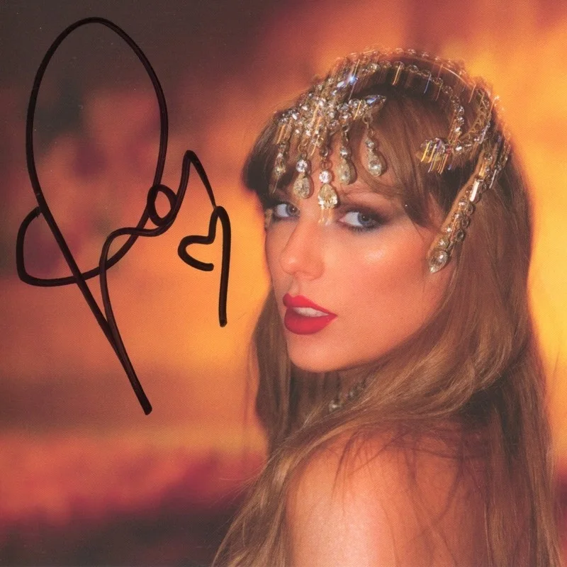 TAYLOR SWIFT SIGNED THE LIFE OF A SHOWGIRL FRAMED & MATTED CD D & AUTOGRAPH COA, изображение 2