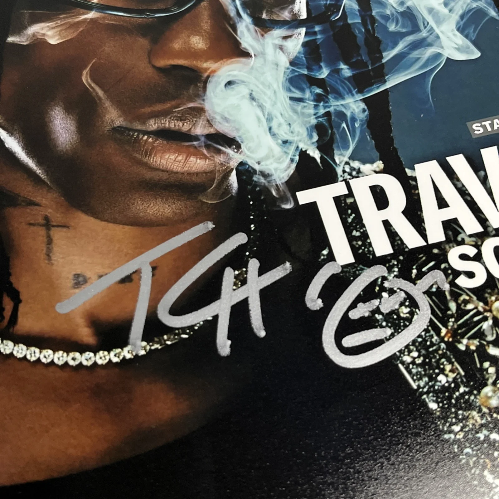 CHRIS EVANS — TRAVIS SCOTT RAPPER HAND SIGNED AUTOGRAPHED 8X10 PHOTO RAP GQ COVER PICTURE COA, изображение 2