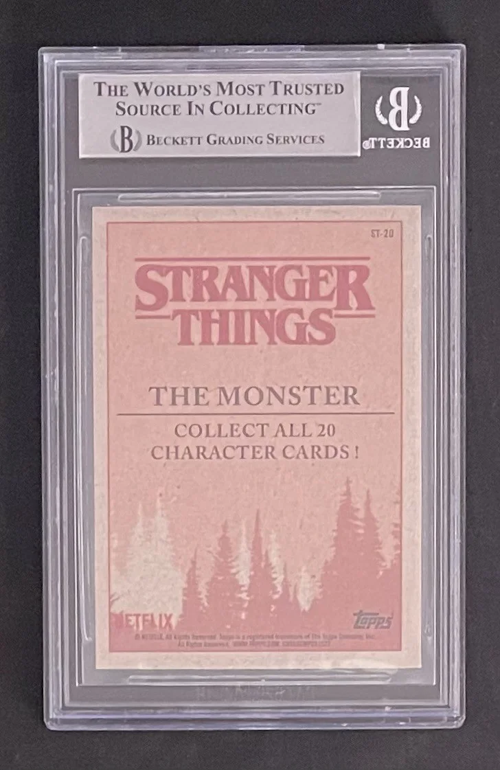 Mark Steger — Mark Steger BAS Signed #20 Stranger Things Sticker Card Autographed Slabbed 79, image 4