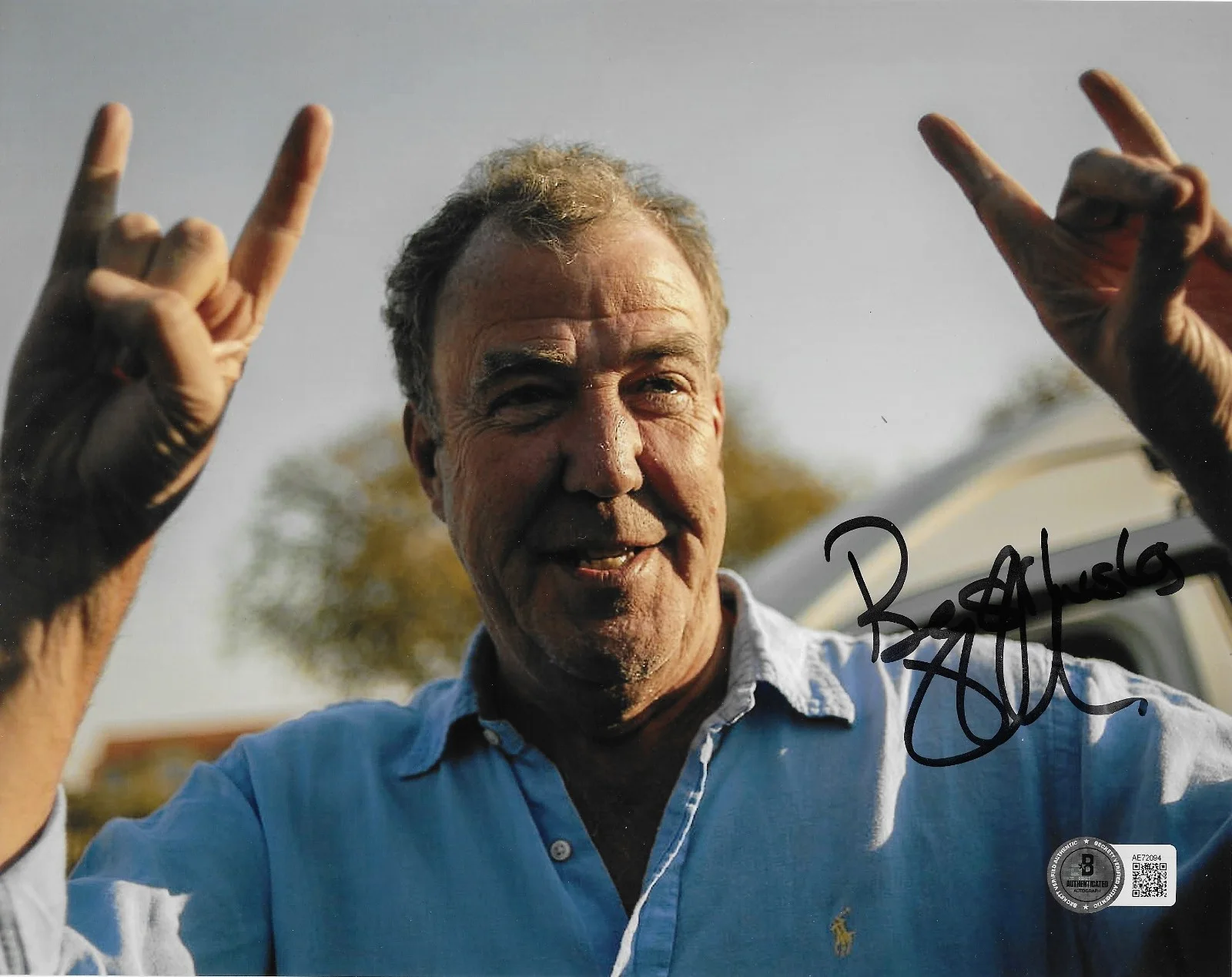 Jeremy Clarkson — Jeremy Clarkson Signed 8x10 Photo BAS Autographed Top Gear The Grand Tour 94