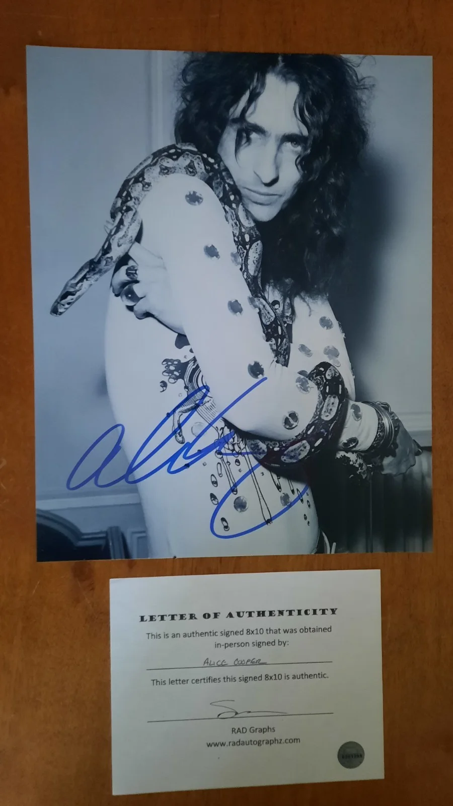 ALICE COOPER & KACHINA, NEAL SMITH'S BOA! 1971 Love It To Death/Killer era COA!, изображение 2