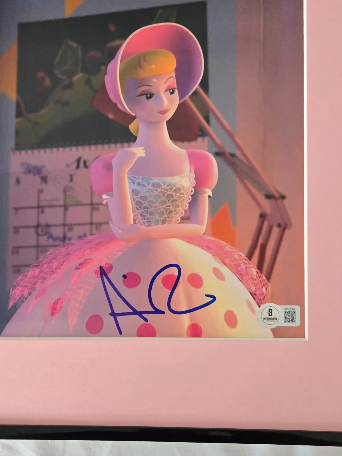 Toy Story Bo Peep Annie Potts Signed Photo Framed 11x14 Display BECKETT BAS, изображение 2